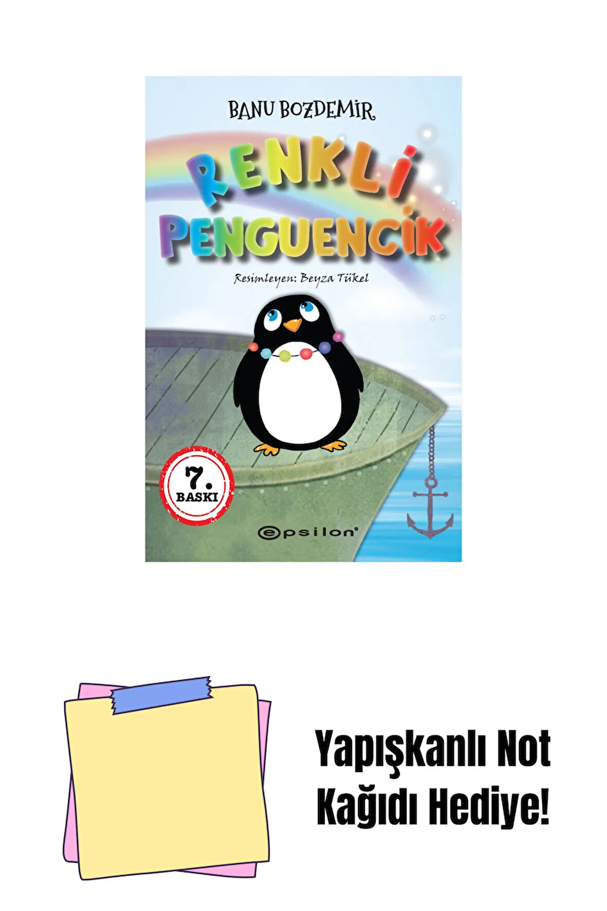 Renkli Penguencik + Yapışkanlı Not Kağıdı