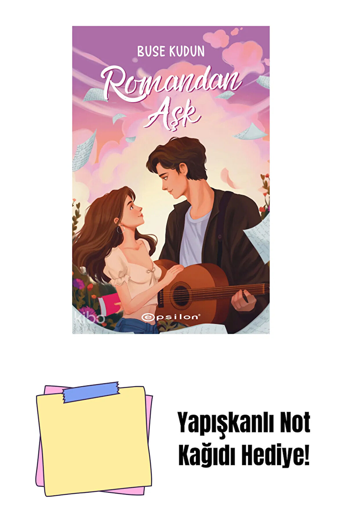Romandan Aşk + Yapışkanlı Not Kağıdı