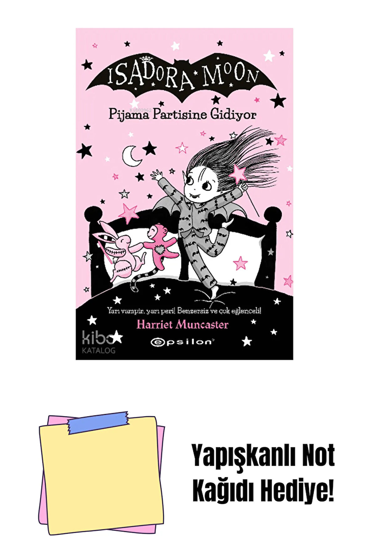 Isadora Moon 10 - Pijama Partisine Gidiyor + Yapışkanlı Not Kağıdı