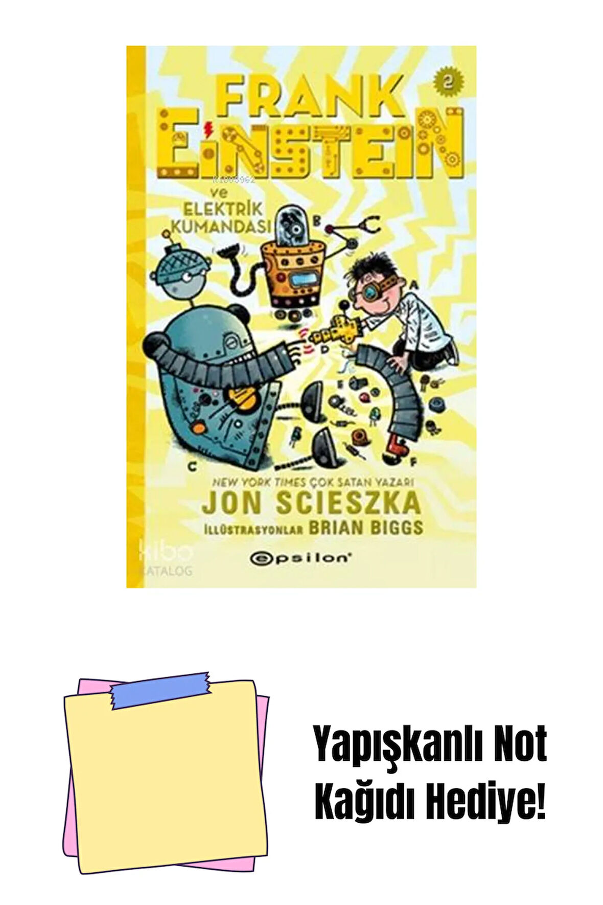 Frank Einstein ve Elektrik Kumandası 2 + Yapışkanlı Not Kağıdı