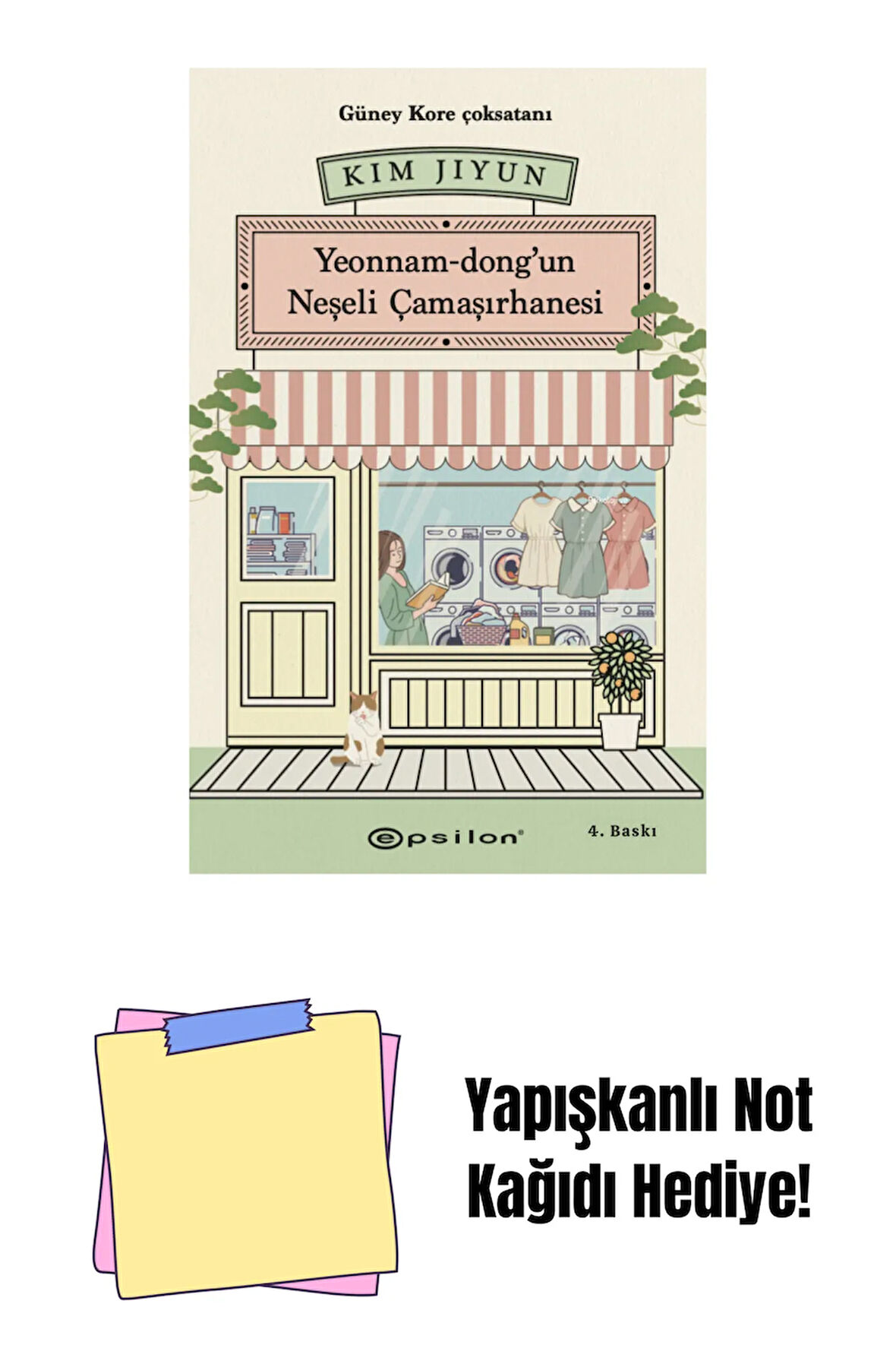 Yeonnam-dongun Neşeli Çamaşırhanesi + Yapışkanlı Not Kağıdı