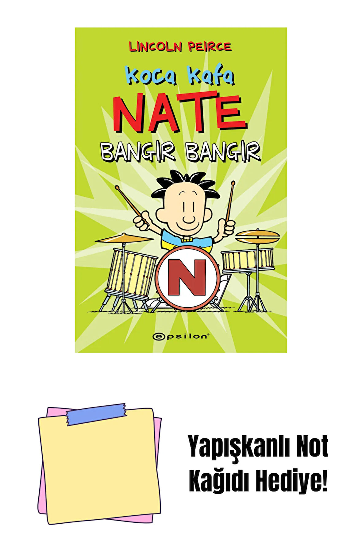Koca Kafa Nate Bangır Bangır + Yapışkanlı Not Kağıdı
