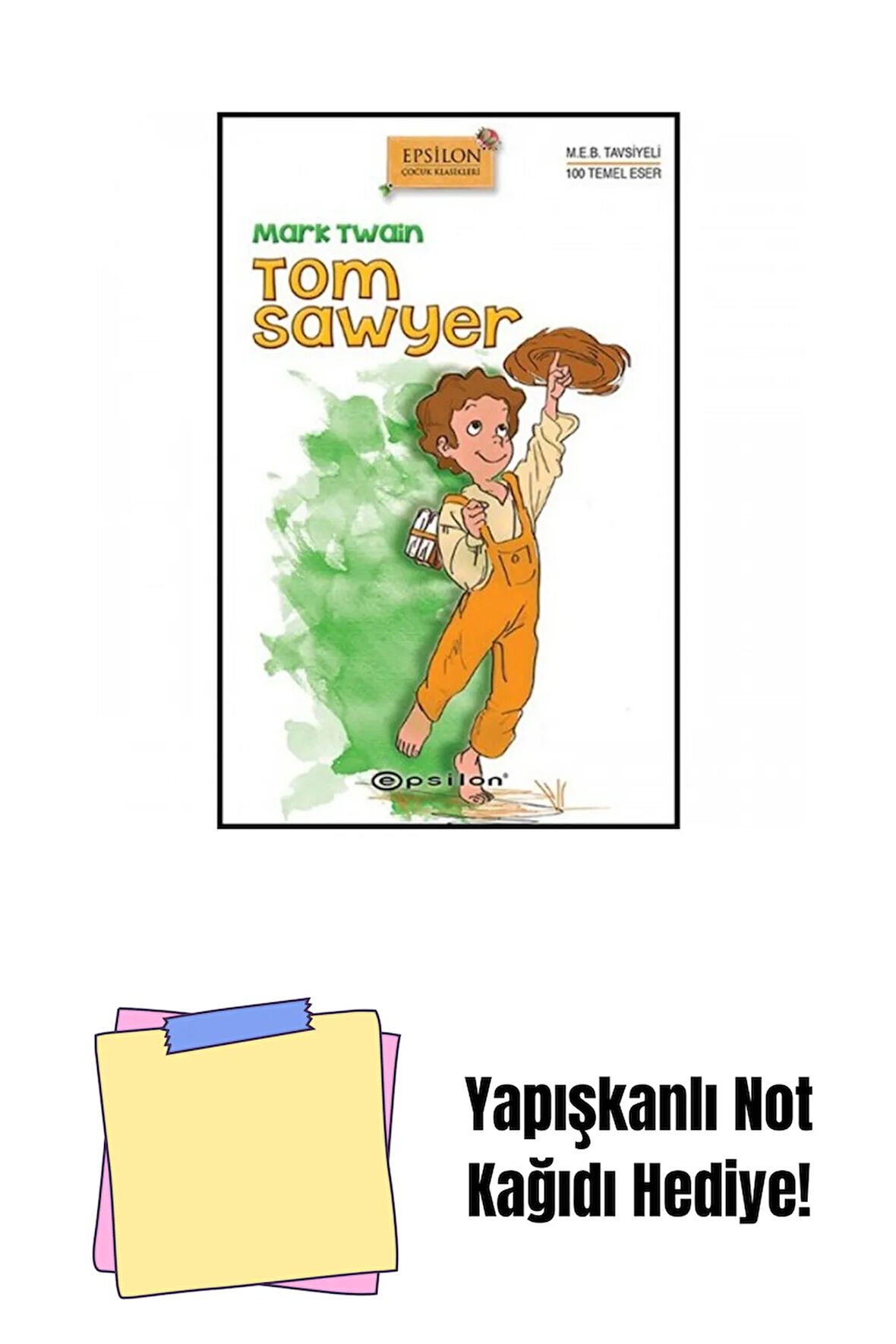 Tom Sawyer (Sert Kapak) + Yapışkanlı Not Kağıdı