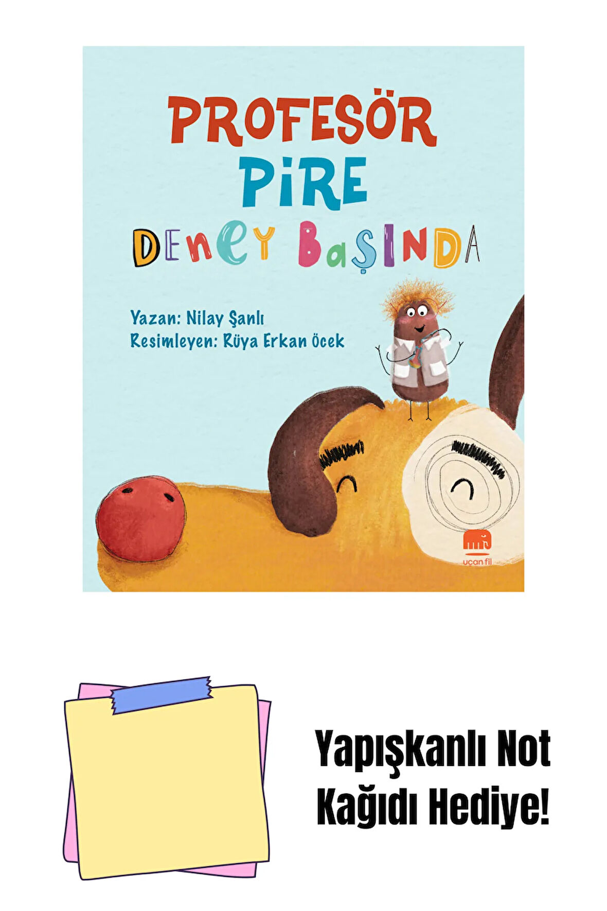 Profesör Pire Deney Başında + Yapışkanlı Not Kağıdı