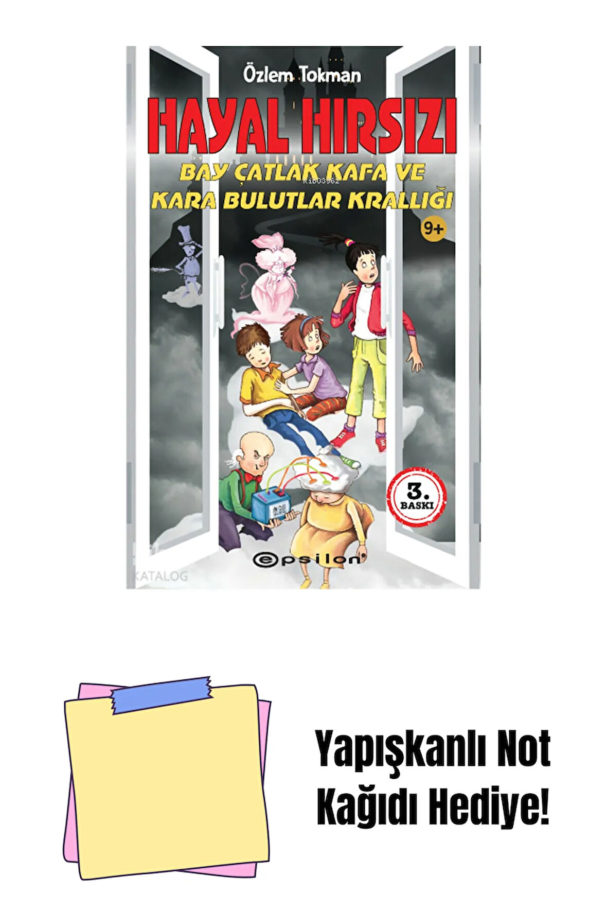 Hayal Hırsızı Bay Çatlak Kafa ve Kara Bulutlar Kra + Yapışkanlı Not Kağıdı