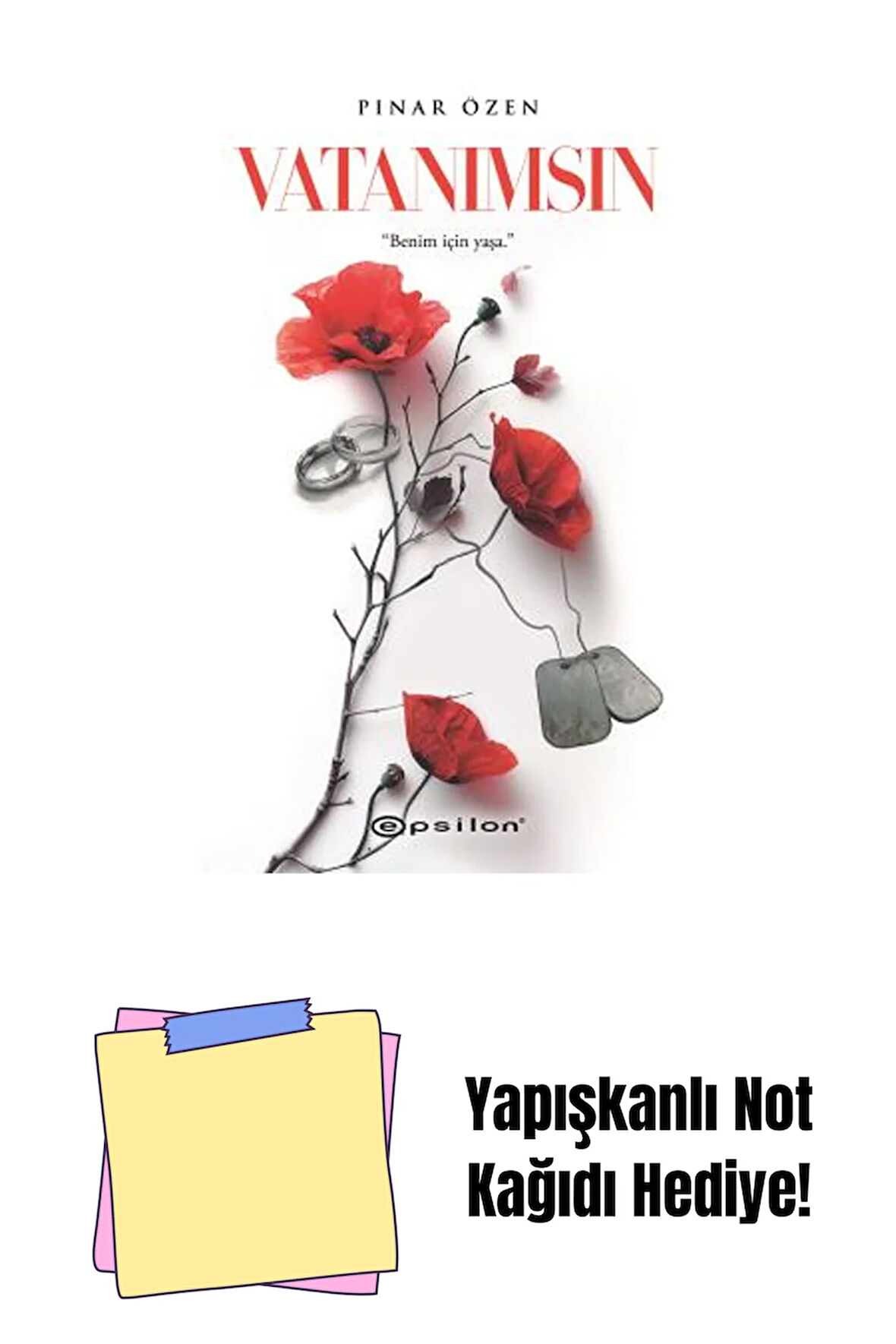 Vatanımsın + Yapışkanlı Not Kağıdı