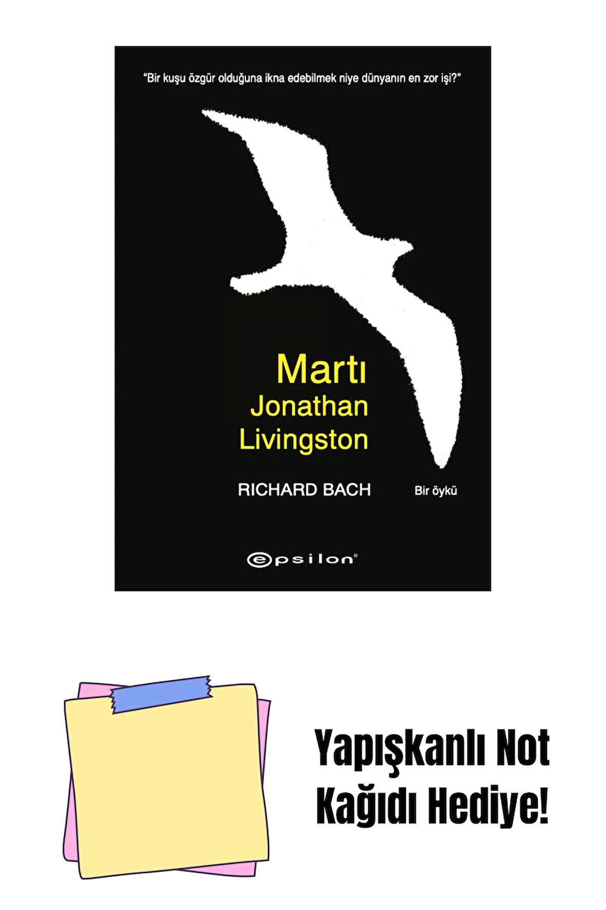 Martı Jonathan Livingston - Karton kapak + Yapışkanlı Not Kağıdı