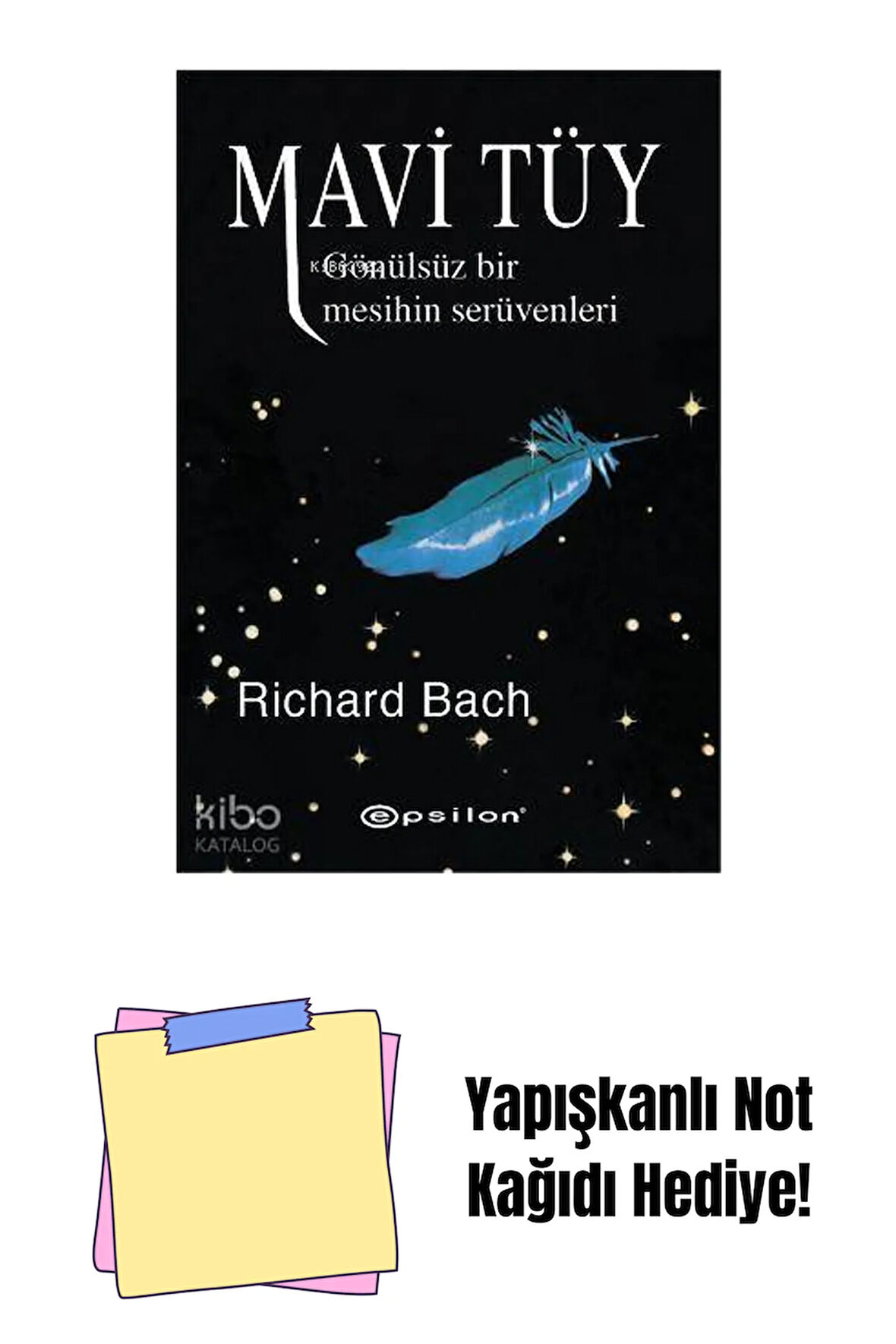 Mavi Tüy + Yapışkanlı Not Kağıdı