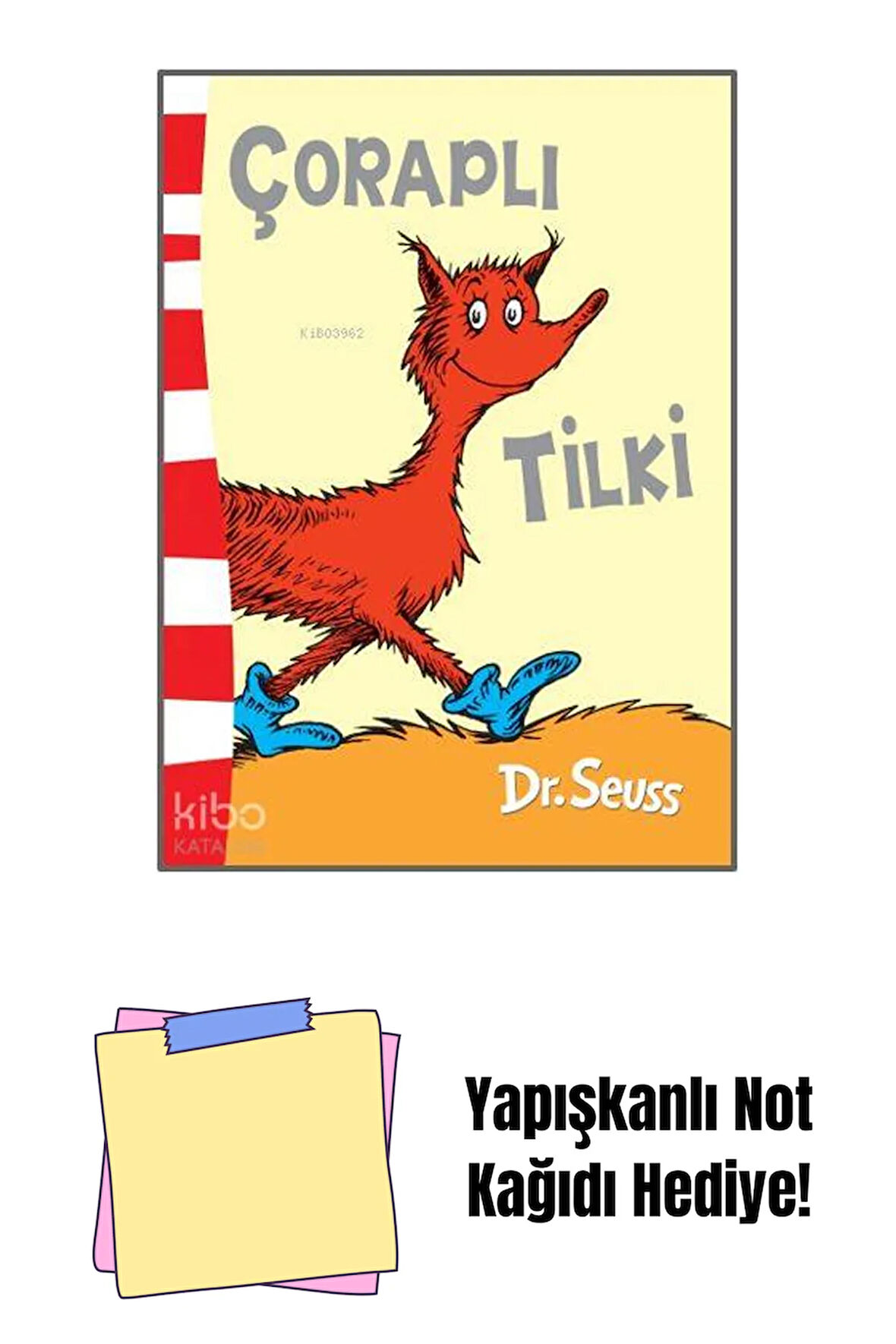 Çoraplı Tilki + Yapışkanlı Not Kağıdı