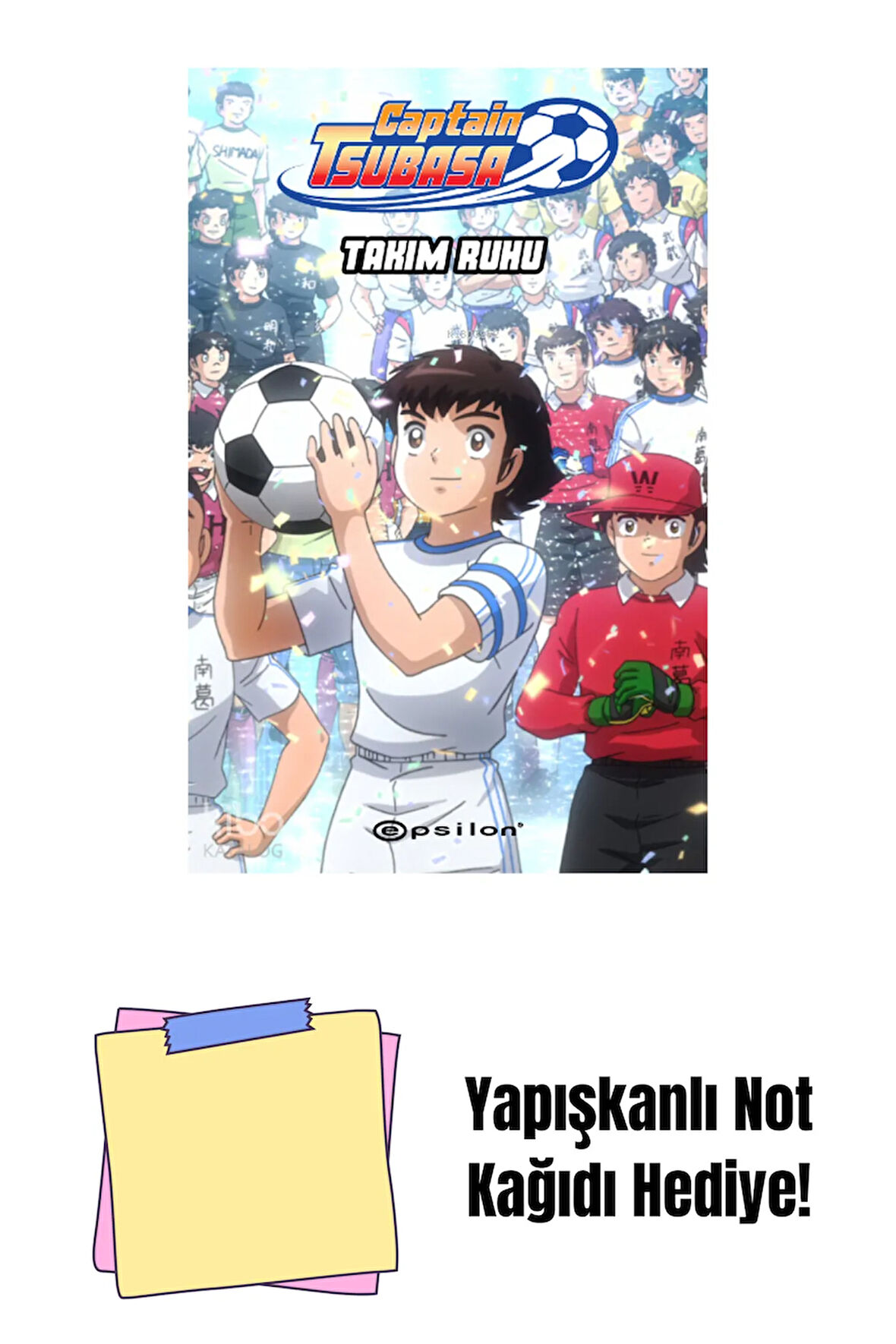 Captain Tsubasa: Takım Ruhu (Karton Kapak) + Yapışkanlı Not Kağıdı