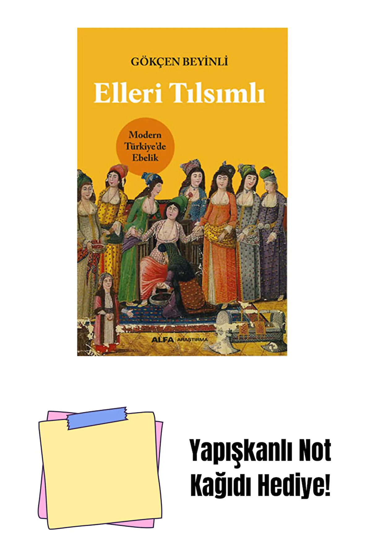 Elleri Tılsımlı + Yapışkanlı Not Kağıdı