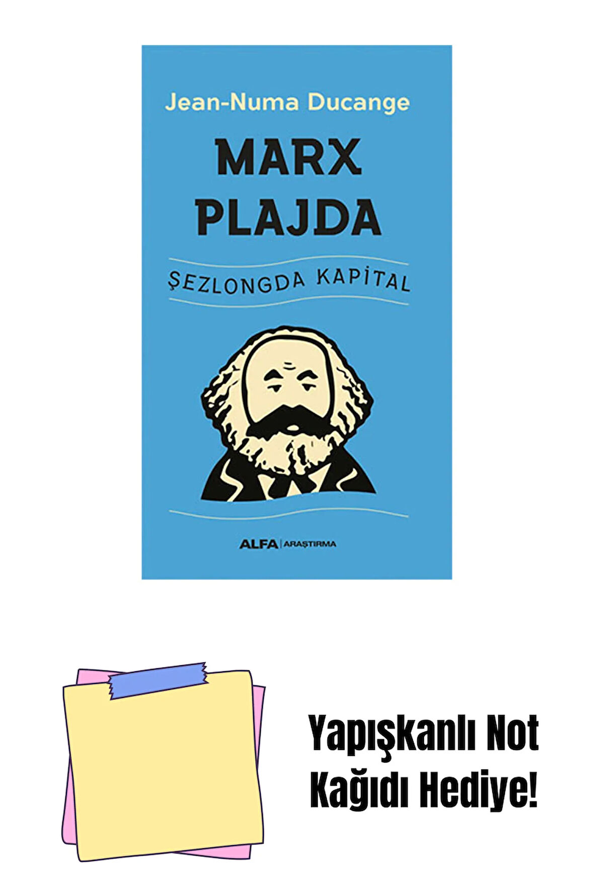 Marx Plajda + Yapışkanlı Not Kağıdı