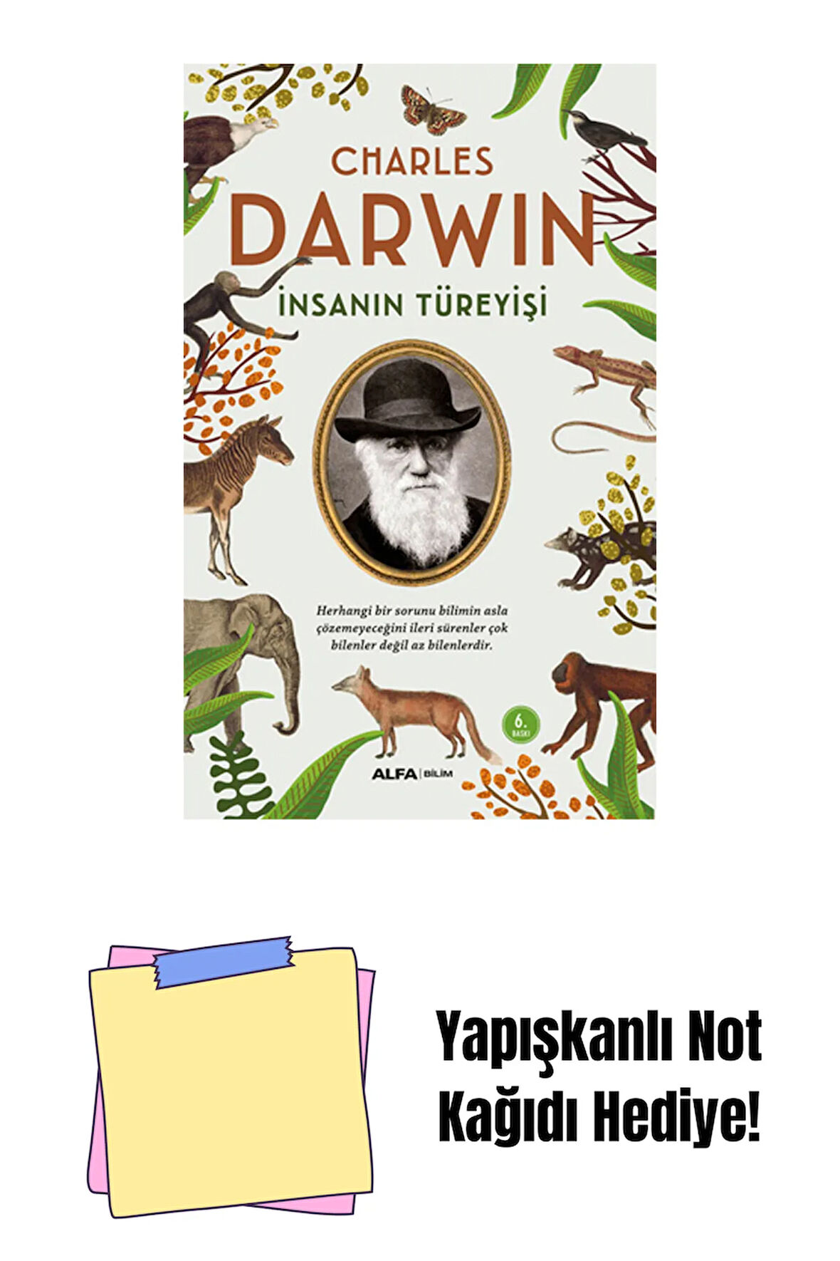 İnsanın Türeyişi + Yapışkanlı Not Kağıdı