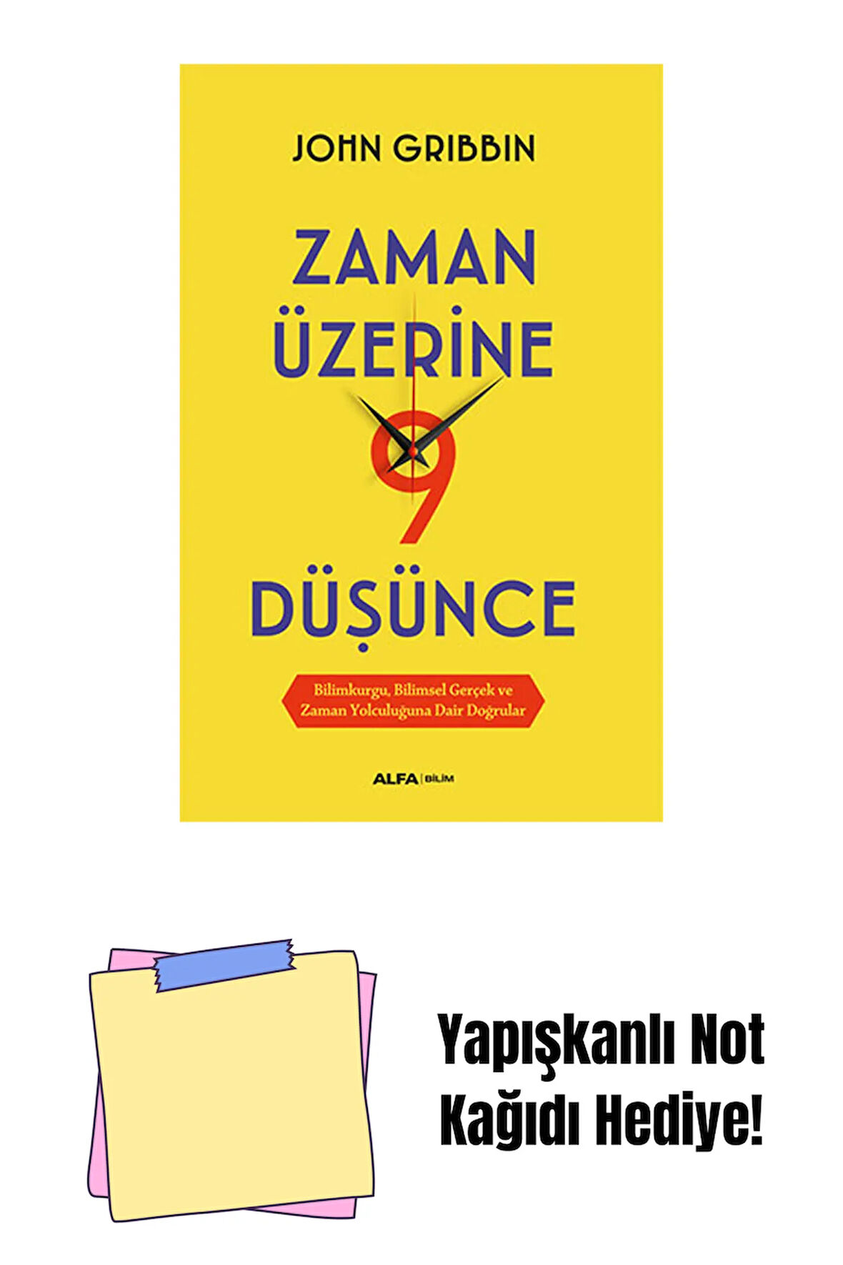 Zaman Üzerine Dokuz Düşünce + Yapışkanlı Not Kağıdı