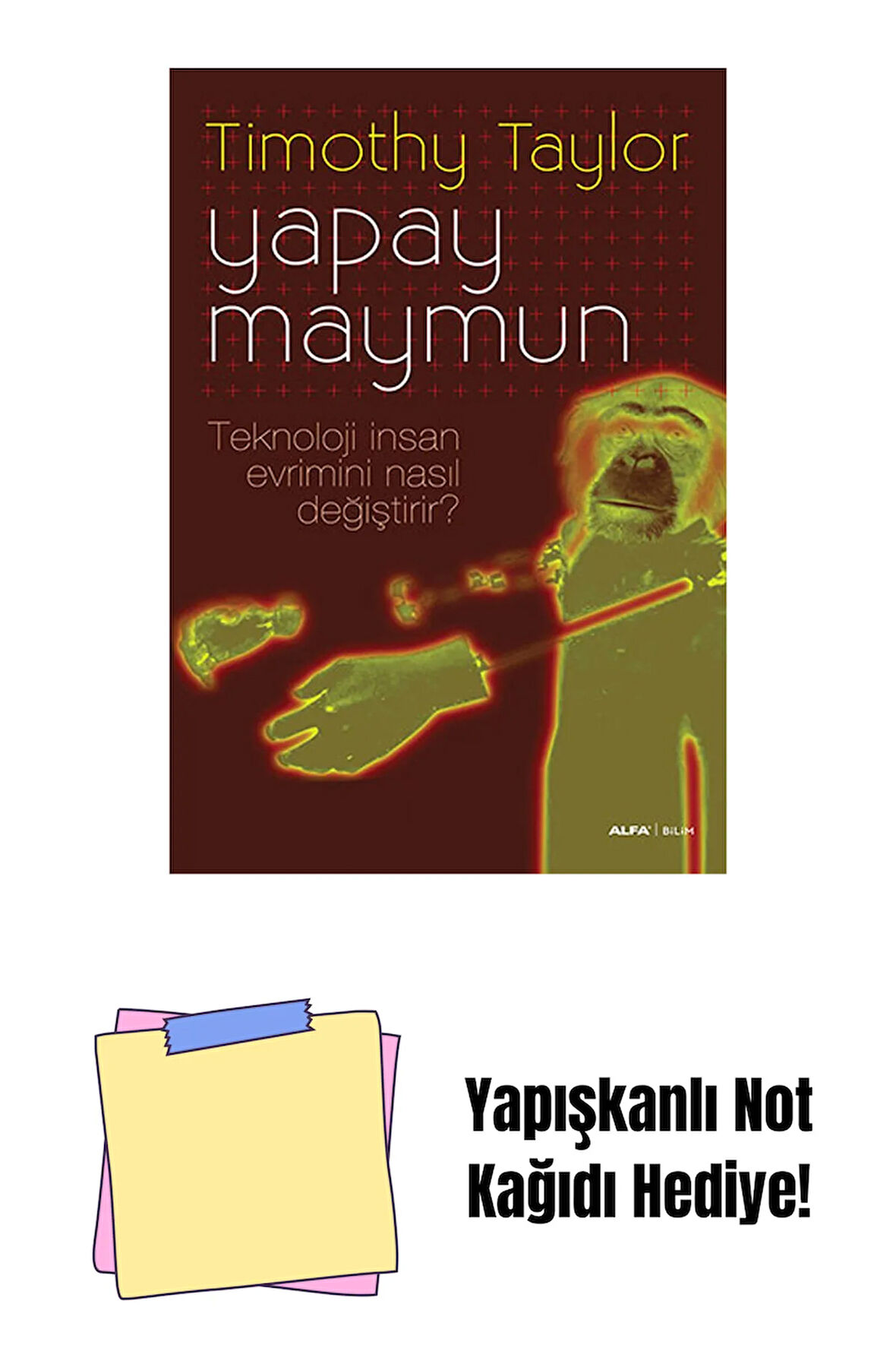 Yapay Maymun + Yapışkanlı Not Kağıdı