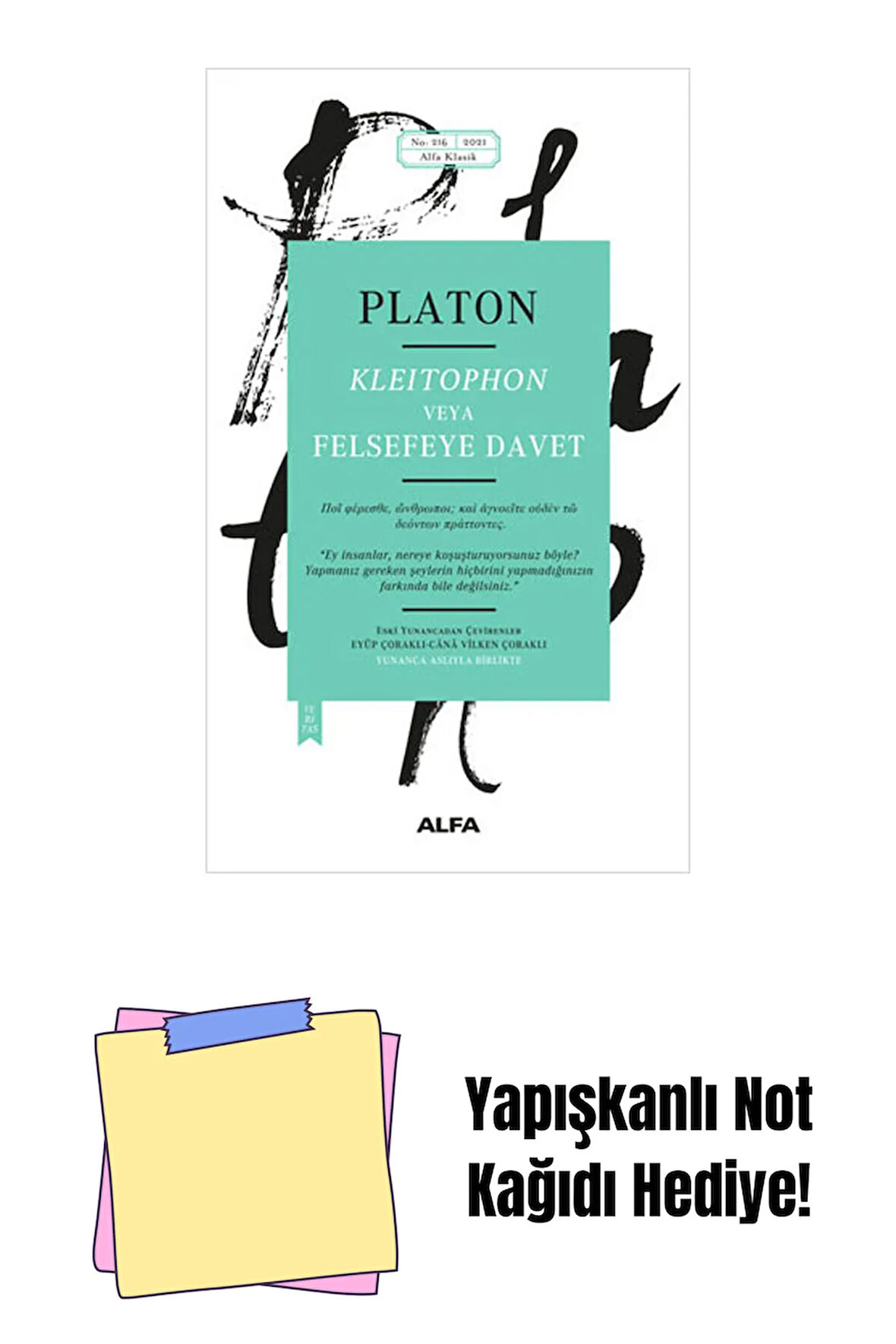Kleitophon veya Felsefeye Davet + Yapışkanlı Not Kağıdı