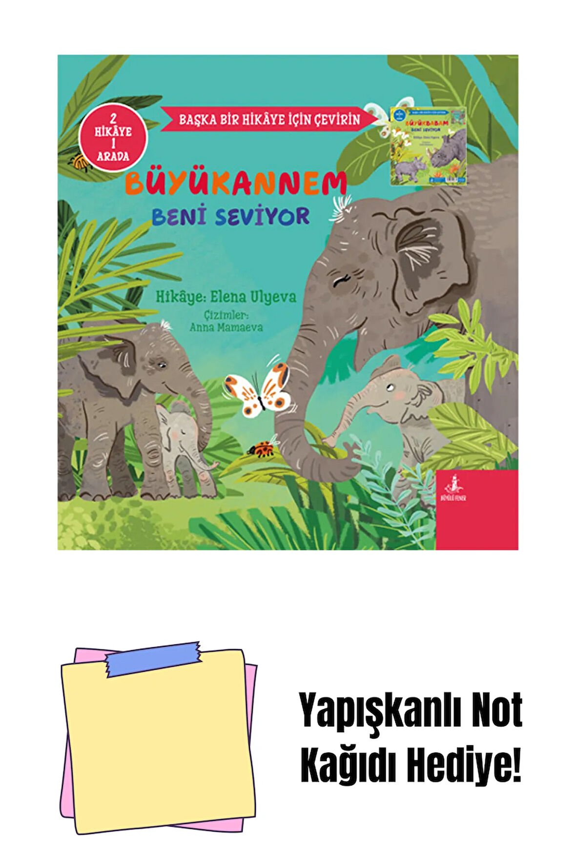 Büyükannem Beni Seviyor (Ciltli - 2 Hikâye Bir Arada) + Yapışkanlı Not Kağıdı