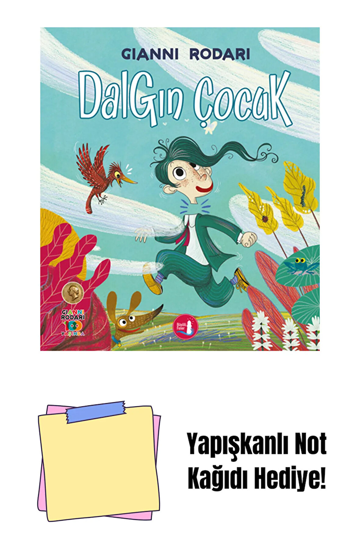 Dalgın Çocuk + Yapışkanlı Not Kağıdı