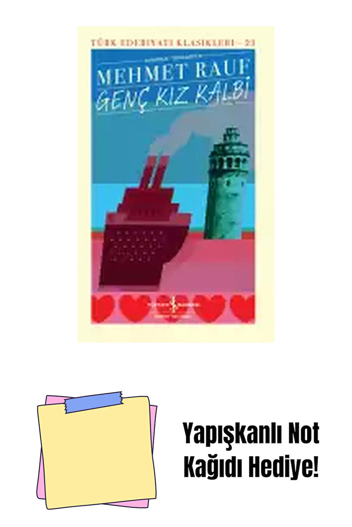 Genç Kız Kalbi – Sert Kapak + Yapışkanlı Not Kağıdı