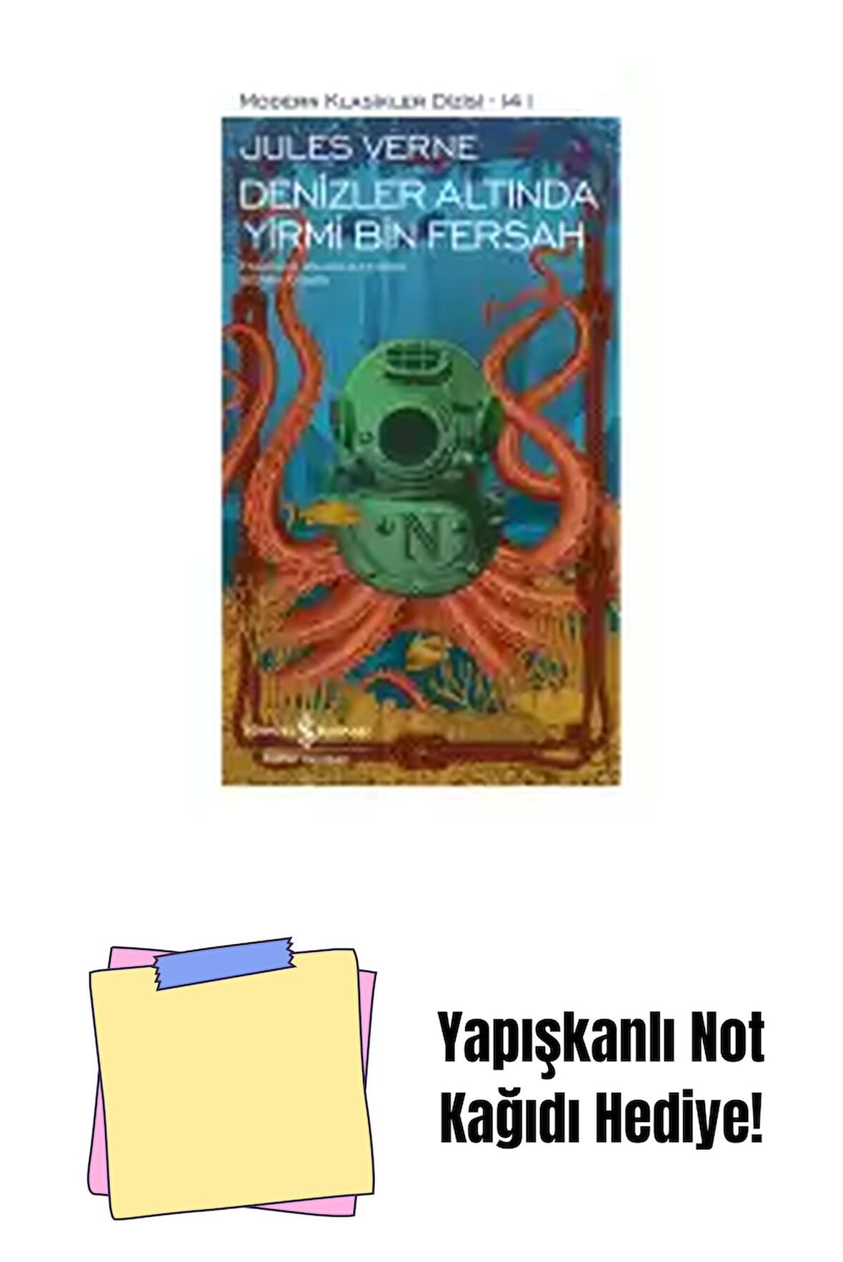 Denizler Altında Yirmi Bin Fersah + Yapışkanlı Not Kağıdı