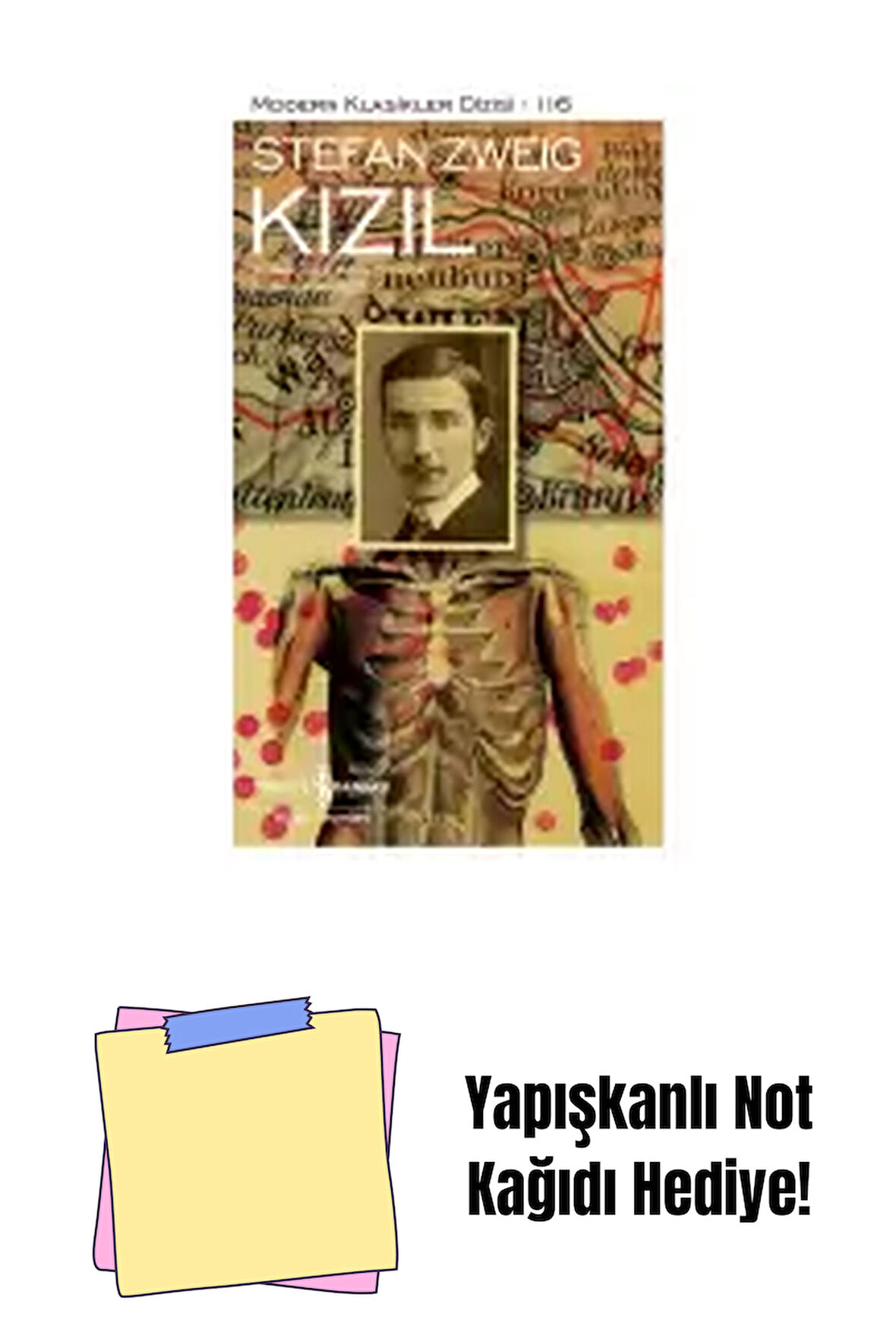 Kızıl – Sert Kapak + Yapışkanlı Not Kağıdı