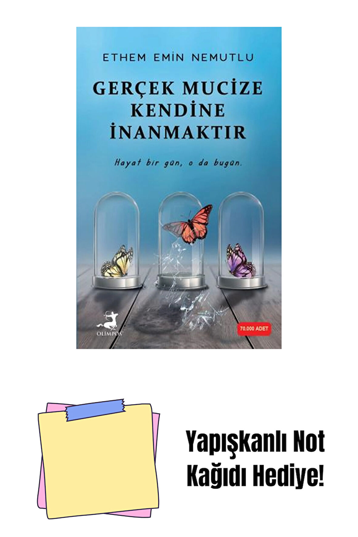 Gerçek Mucize Kendine İnanmaktır + Yapışkanlı Not Kağıdı