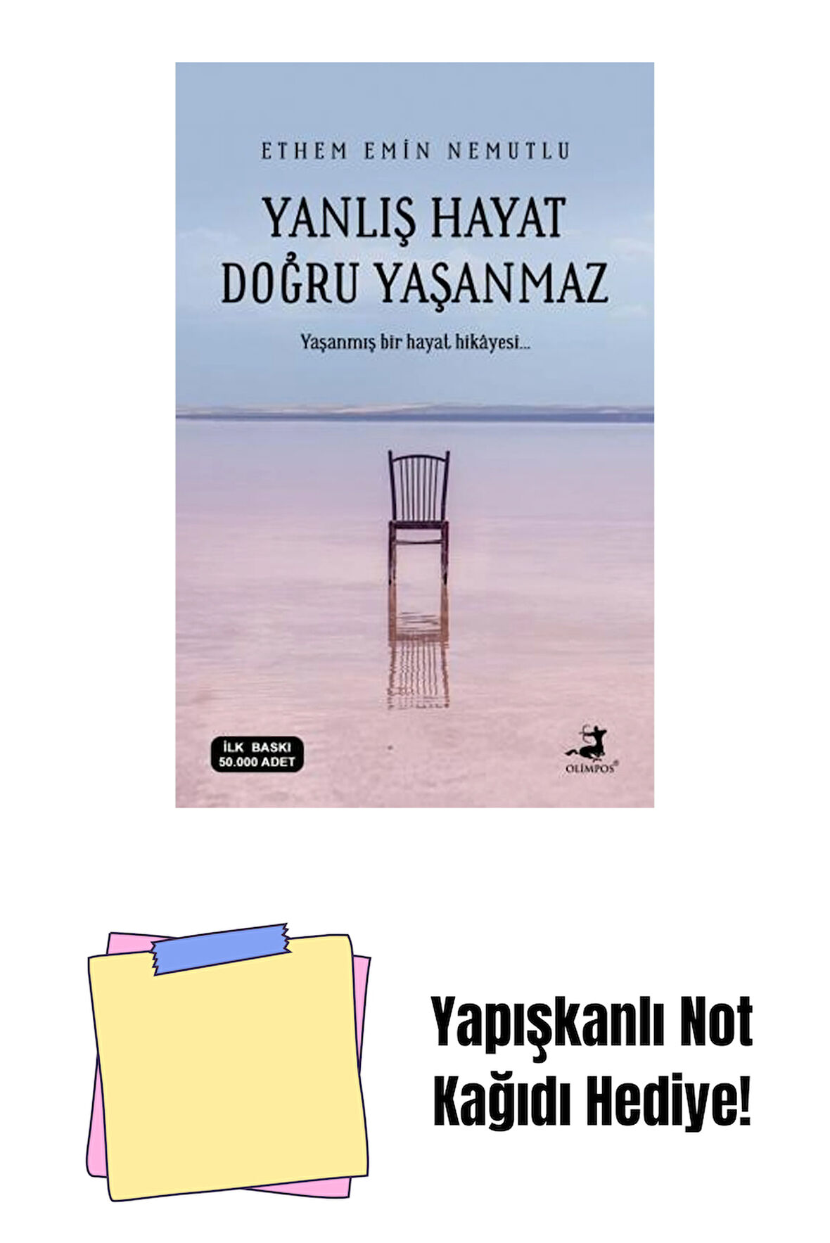 Yanlış Hayat Doğru Yaşanmaz + Yapışkanlı Not Kağıdı