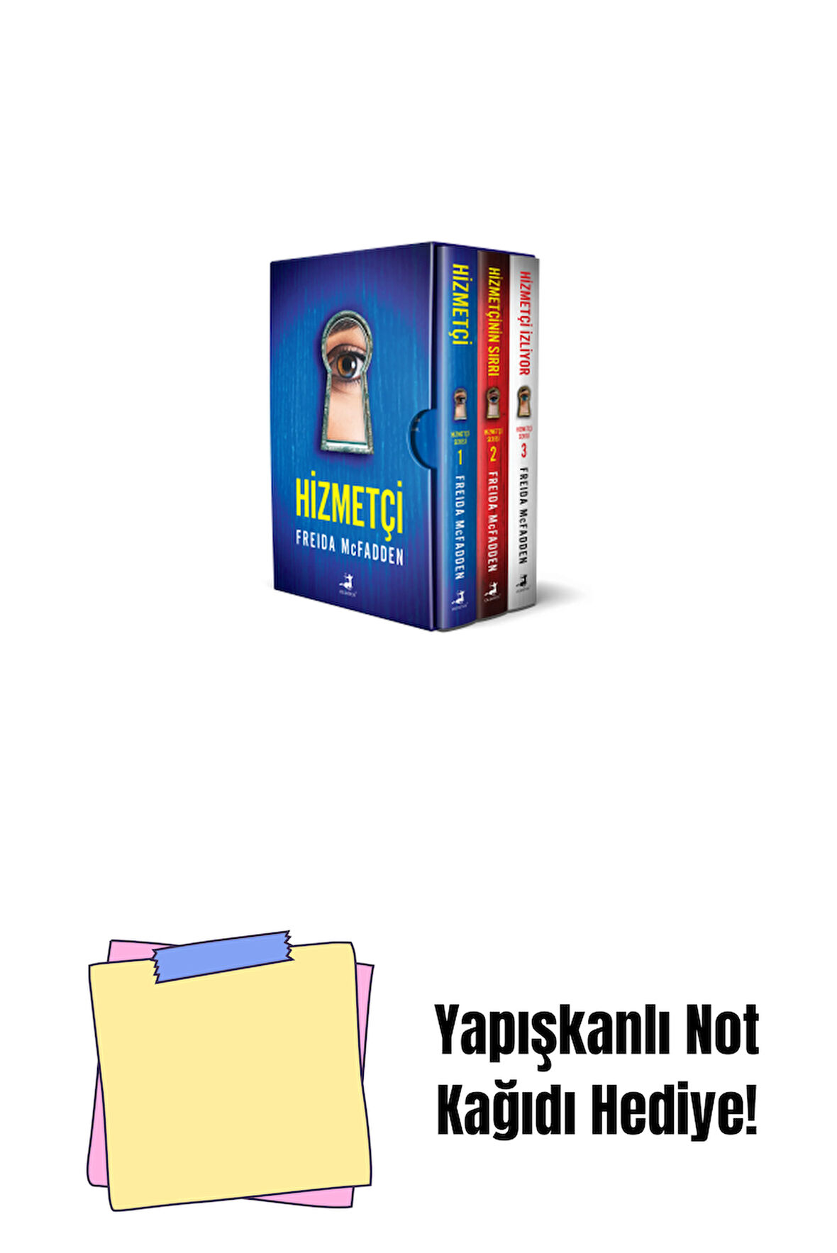 Hizmetçi Serisi - 3 Kitaplık Kutulu Set + Yapışkanlı Not Kağıdı