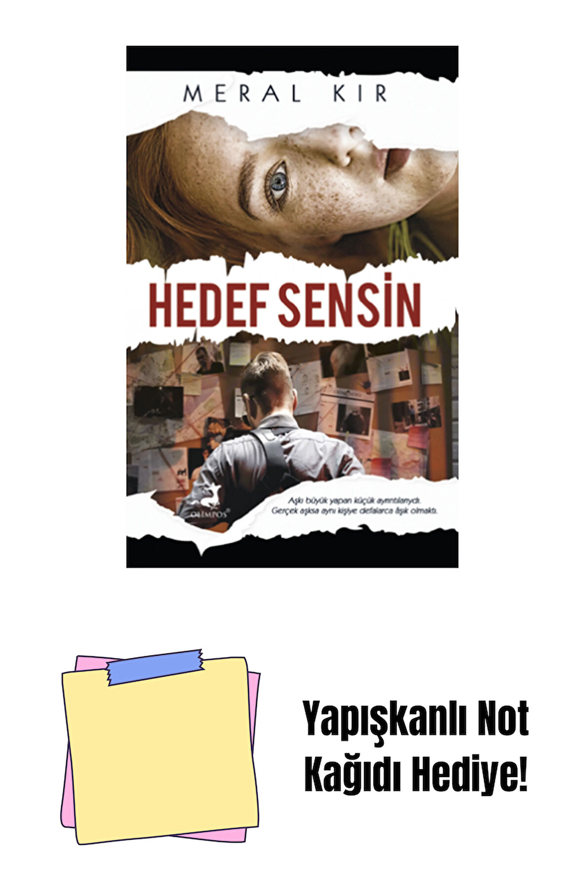 Hedef Sensin + Yapışkanlı Not Kağıdı