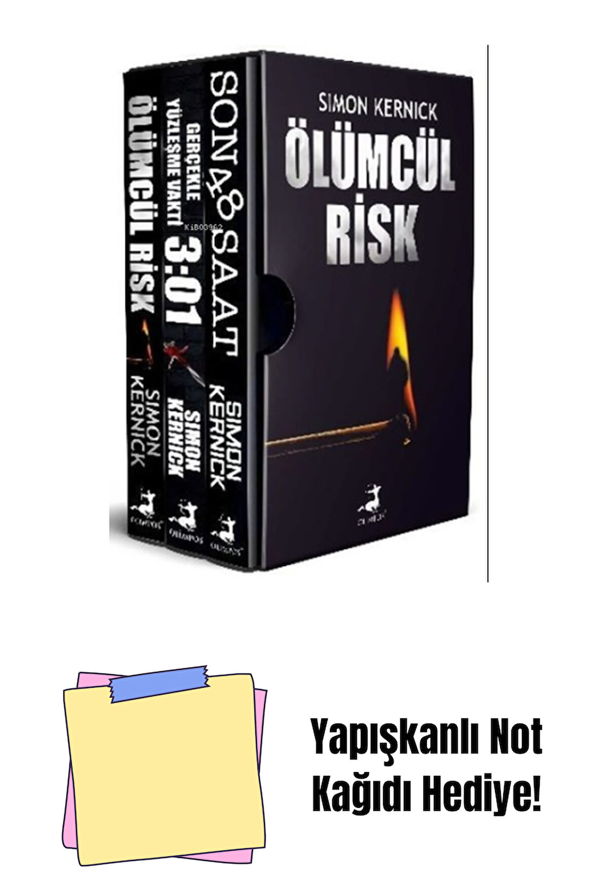 Simon Kernick 3 Kitaplık Set (1) + Yapışkanlı Not Kağıdı