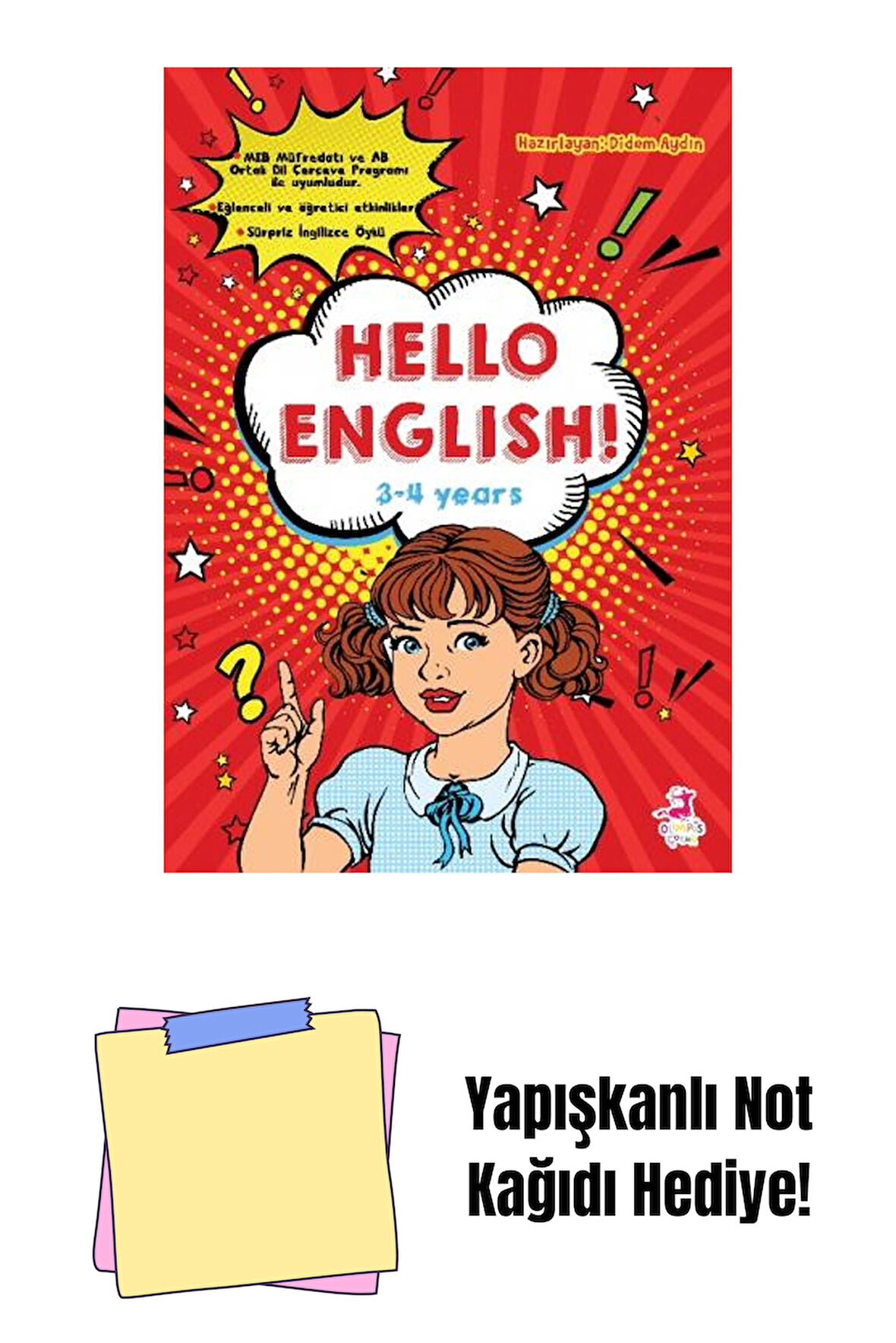 3-4 Years + Yapışkanlı Not Kağıdı