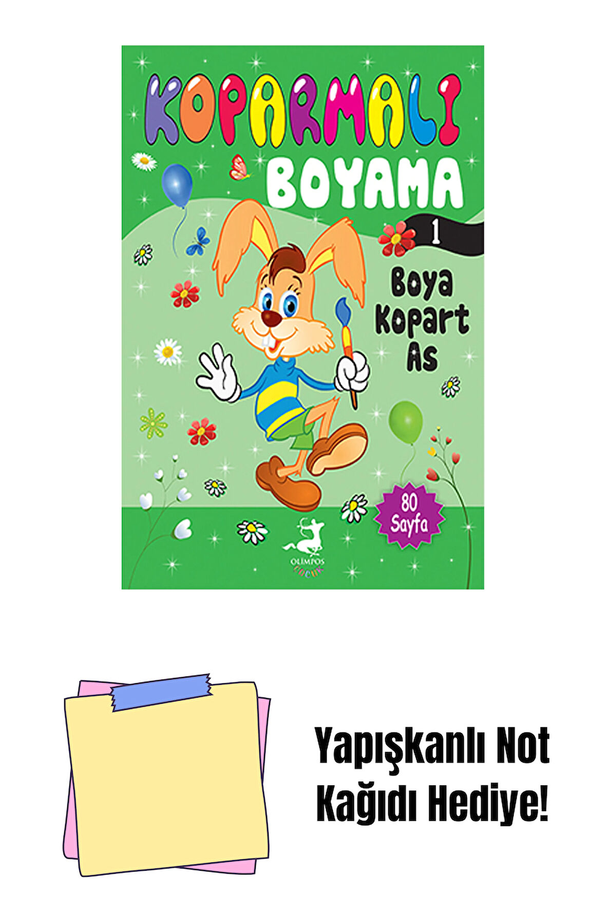 Koparmalı Boyama 1 + Yapışkanlı Not Kağıdı