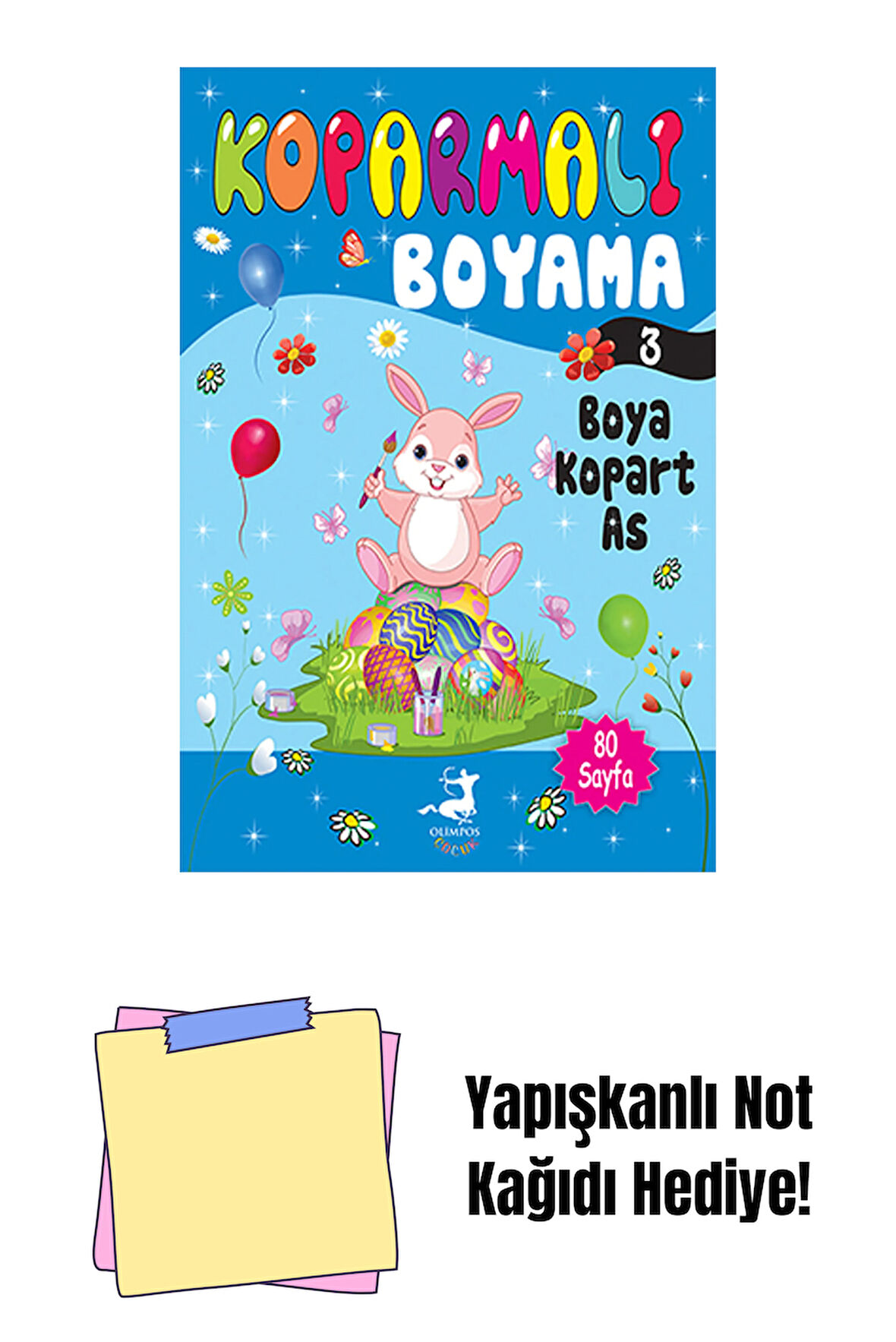 Koparmalı Boyama 3 + Yapışkanlı Not Kağıdı