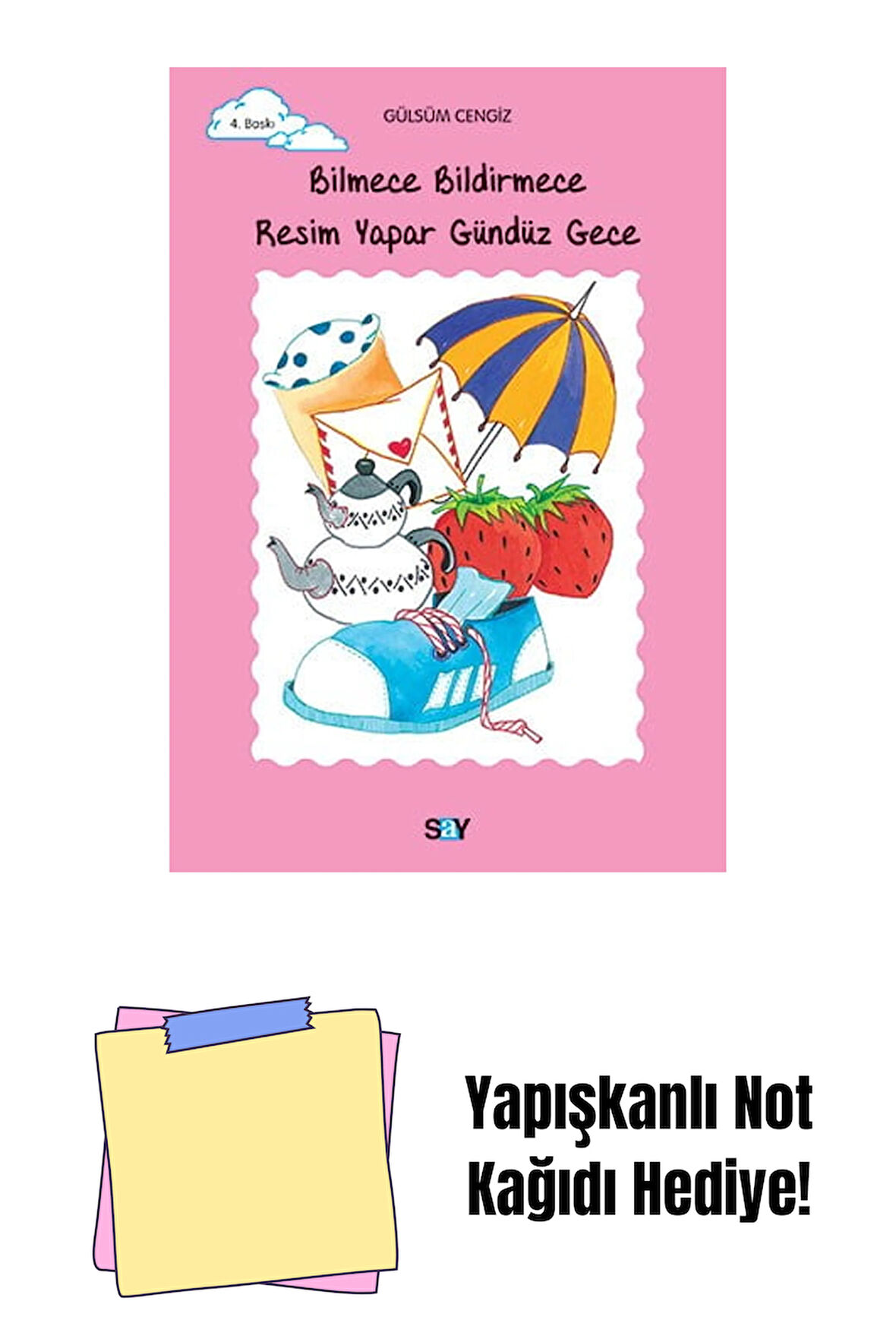 Bilmece Bildirmece Resim Yapar Gündüz Gece + Yapışkanlı Not Kağıdı