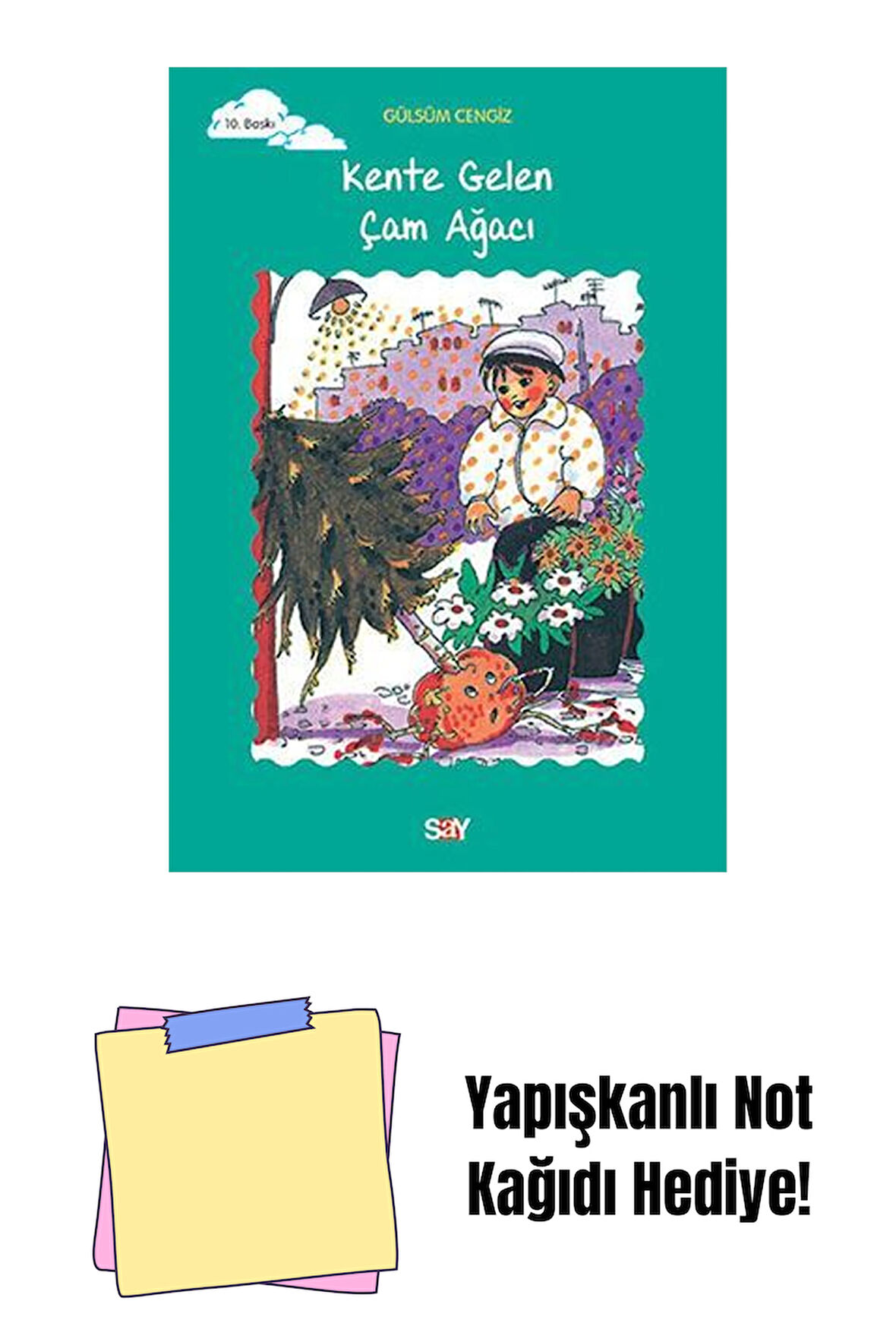 Kente Gelen Çam Ağacı + Yapışkanlı Not Kağıdı