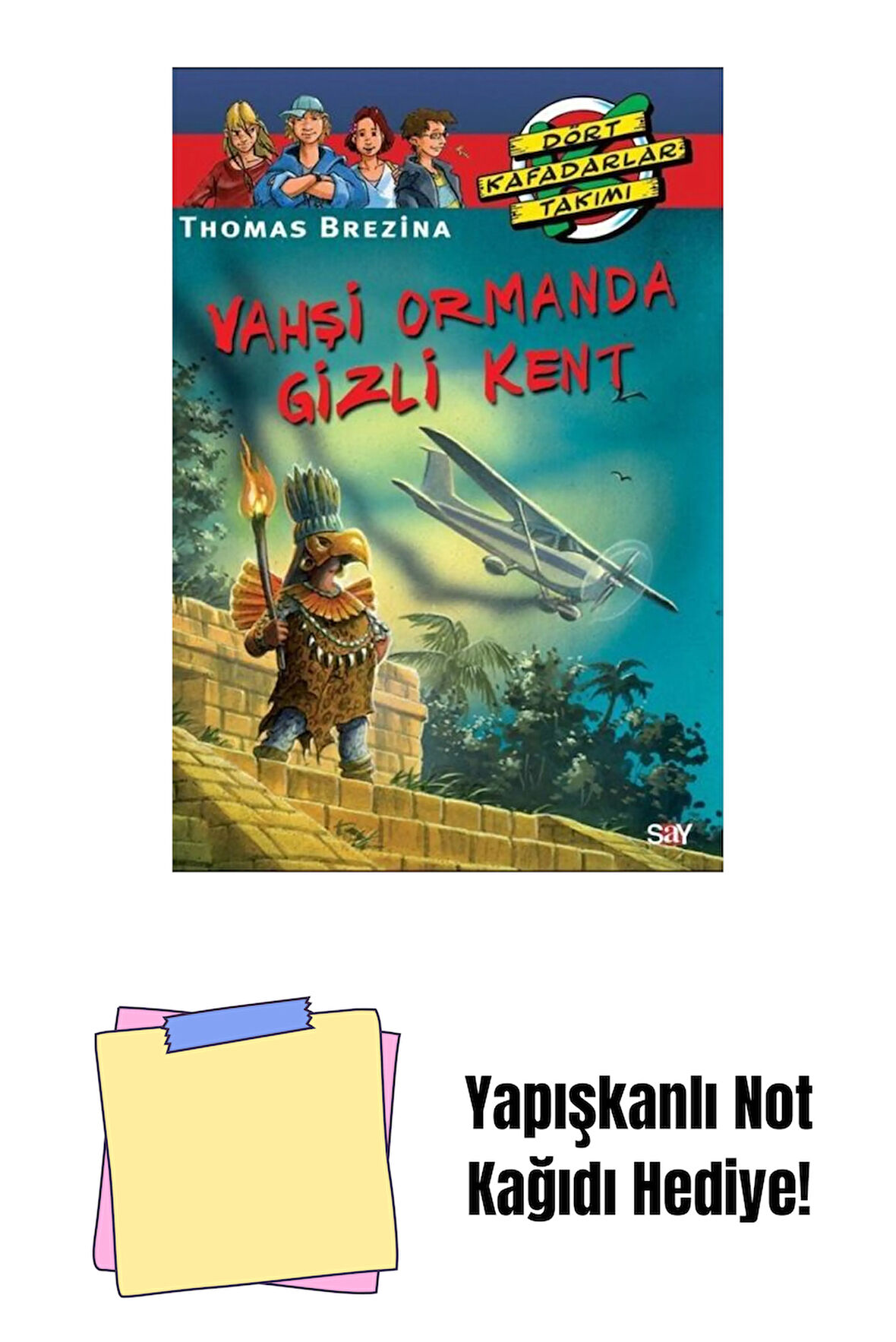 Vahşi Ormanda Gizli Kent + Yapışkanlı Not Kağıdı