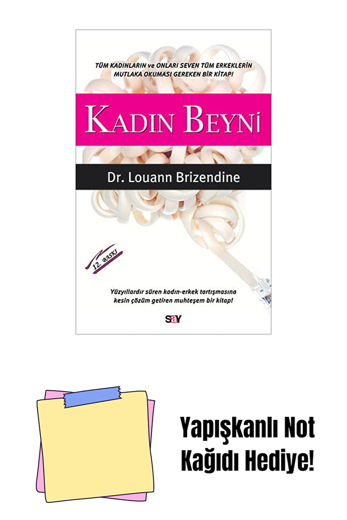 Kadın Beyni + Yapışkanlı Not Kağıdı