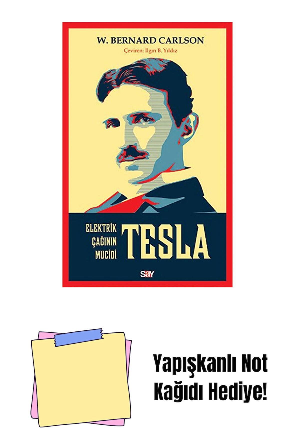 Tesla + Yapışkanlı Not Kağıdı