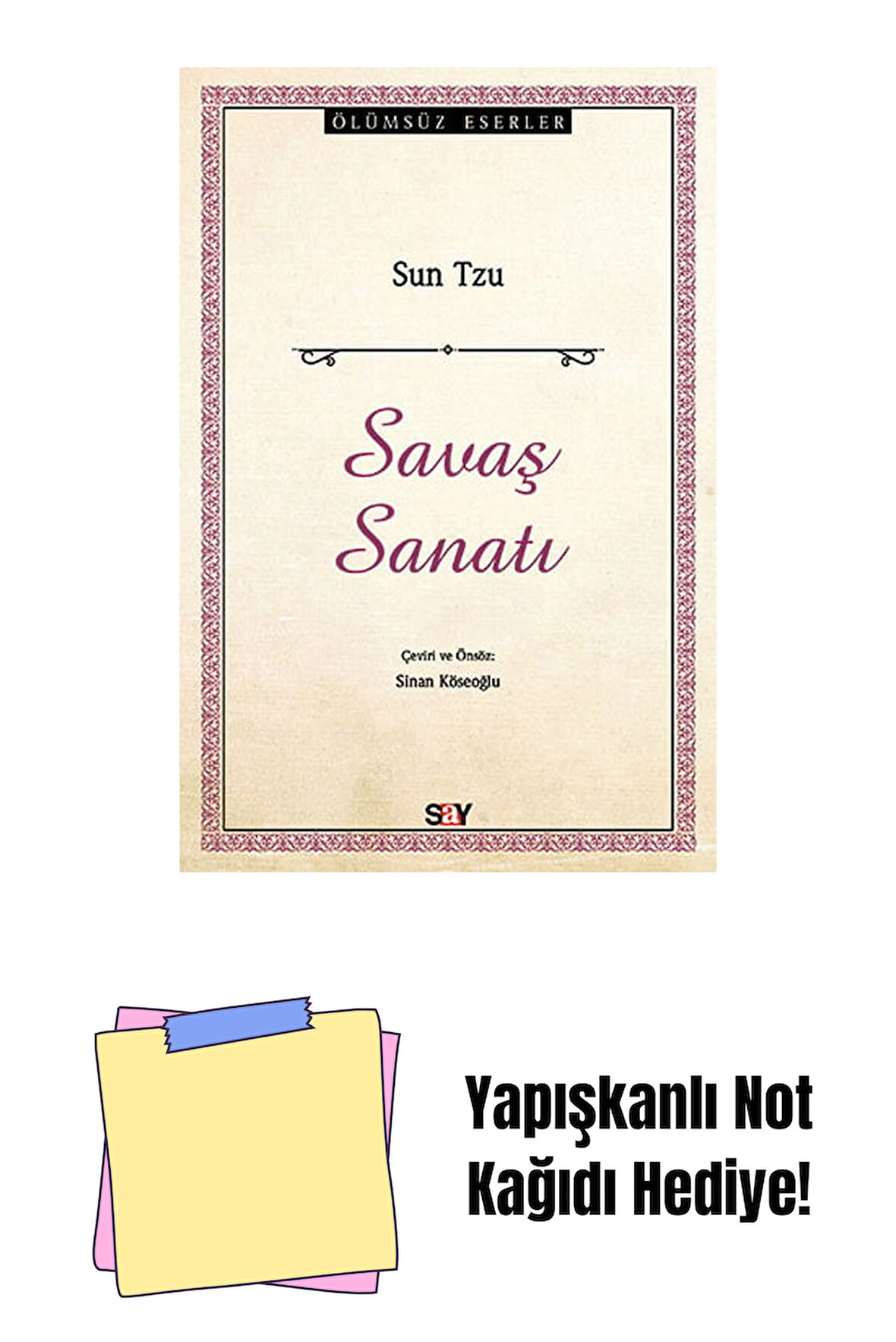Savaş Sanatı / Sun Tzu + Yapışkanlı Not Kağıdı