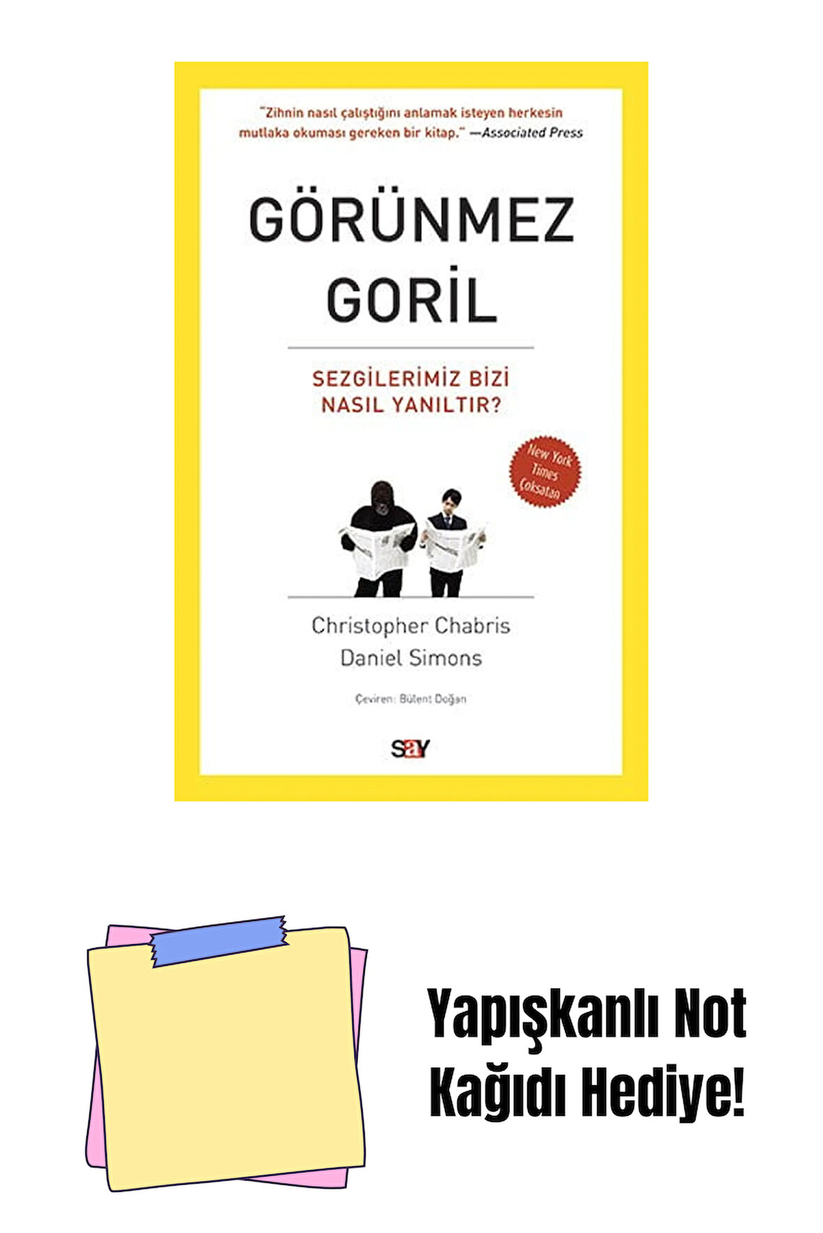 Görünmez Goril + Yapışkanlı Not Kağıdı