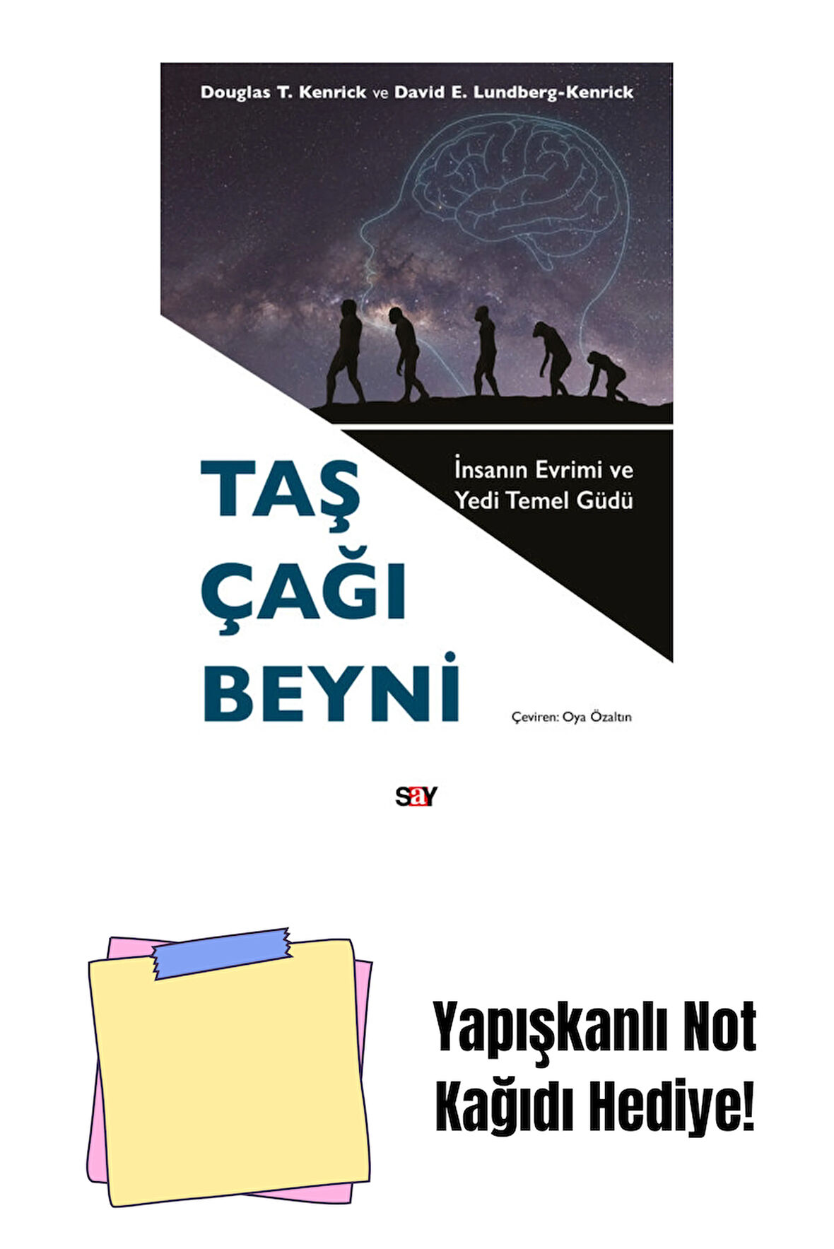 Taş Çağı Beyni + Yapışkanlı Not Kağıdı