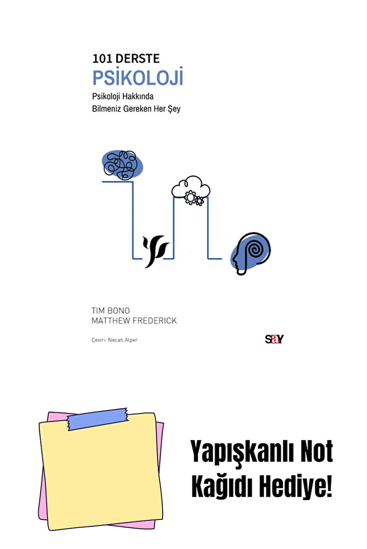 101 Derste Psikoloji + Yapışkanlı Not Kağıdı