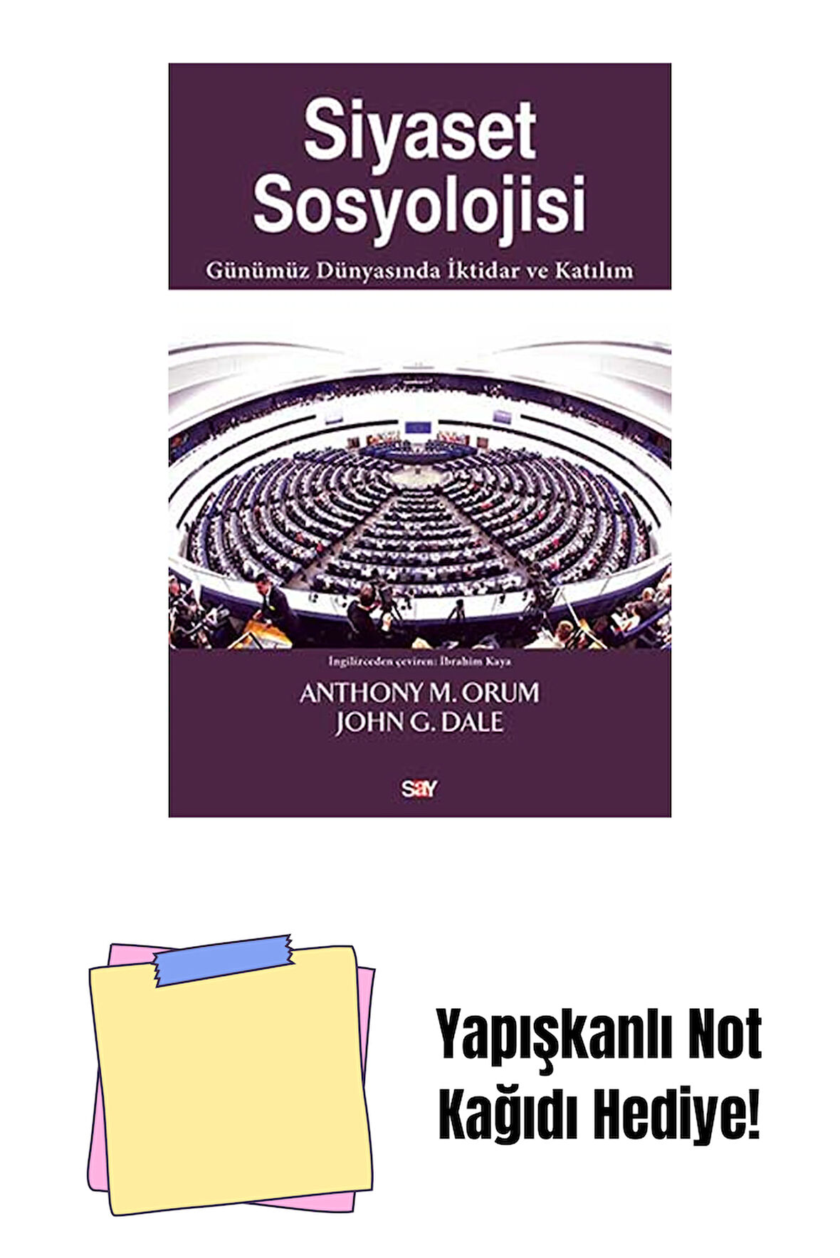 Siyaset Sosyolojisi + Yapışkanlı Not Kağıdı