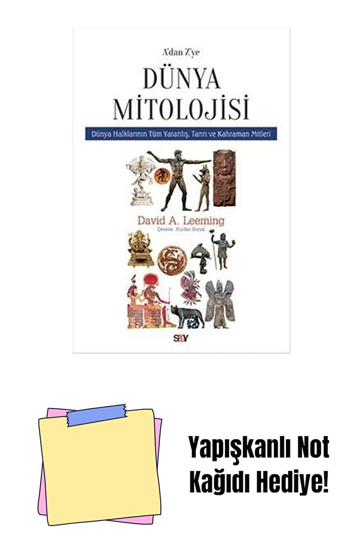 A’dan Z’ye Dünya Mitolojisi + Yapışkanlı Not Kağıdı