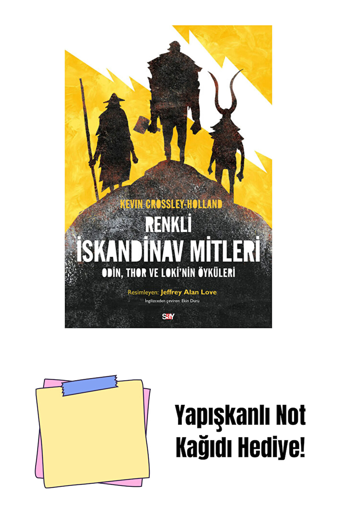 Renkli İskandinav Mitleri + Yapışkanlı Not Kağıdı