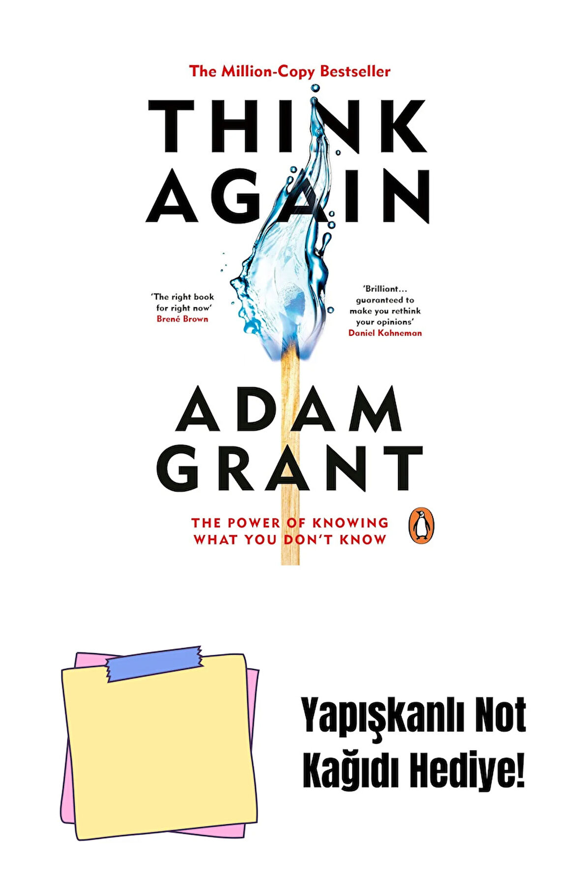 Think Again: The Power of Knowing What You Don't Know + Yapışkanlı Not Kağıdı