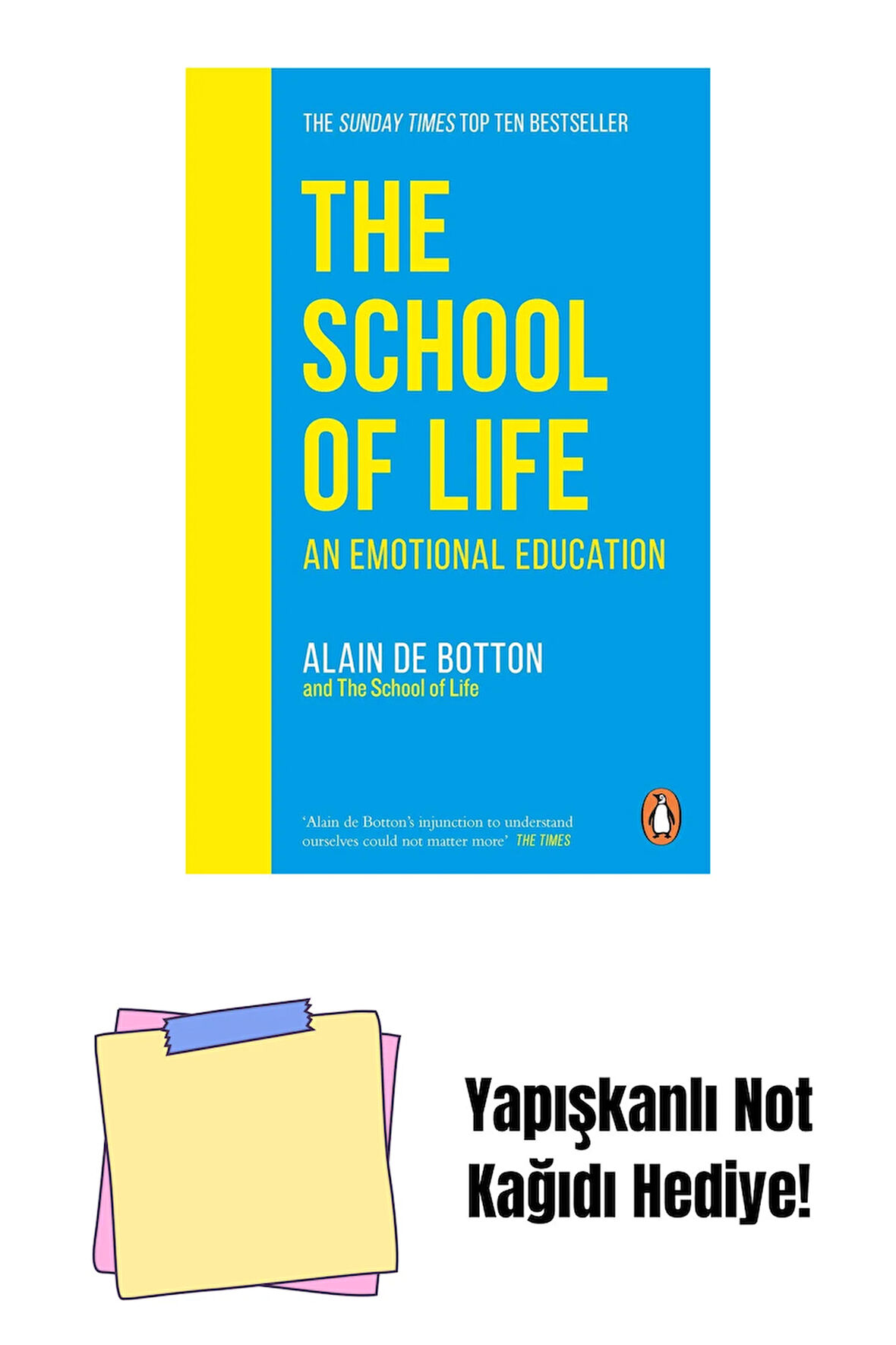 The School of Life: An Emotional Education + Yapışkanlı Not Kağıdı