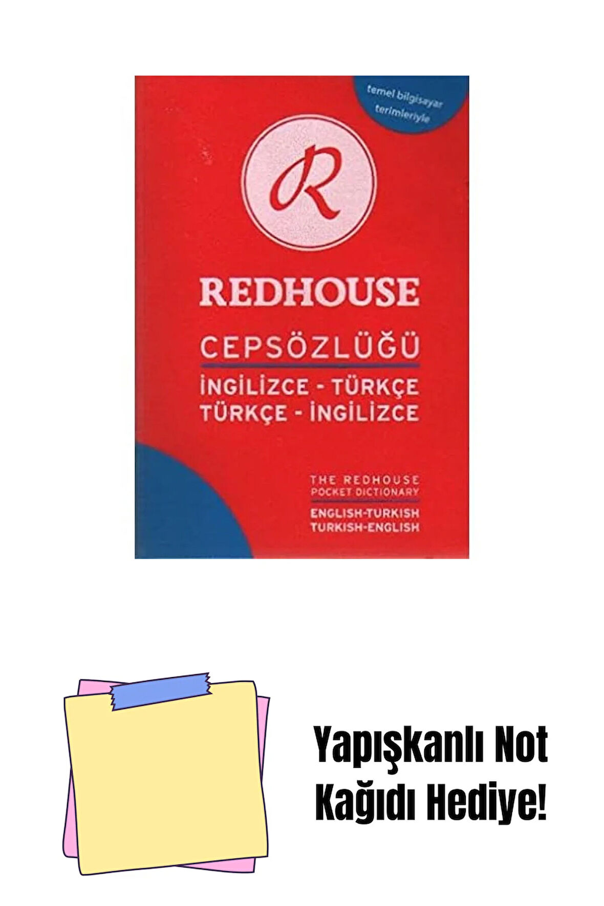 Redhouse Cep Sözlüğü: İngilizce-Türkçe, Türkçe İngilizce + Yapışkanlı Not Kağıdı