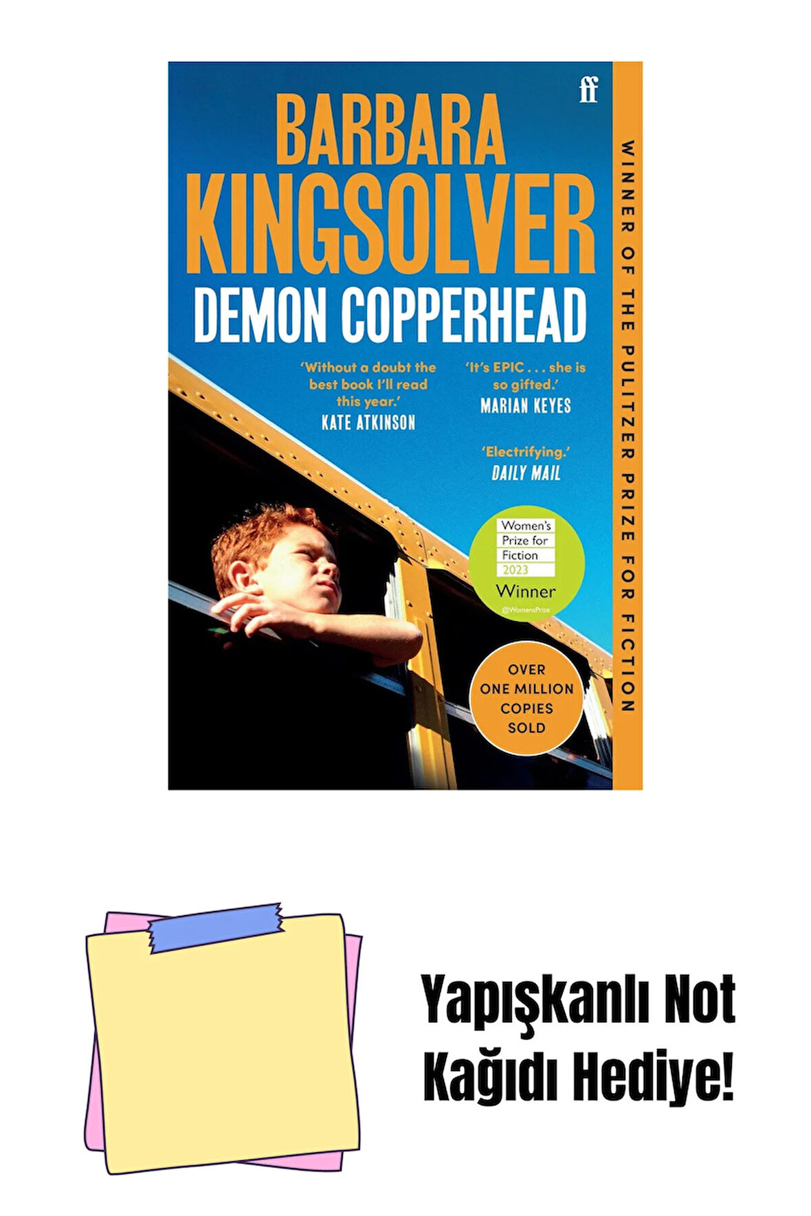Demon Copperhead: Winner of the Women's Prize for Fiction + Yapışkanlı Not Kağıdı