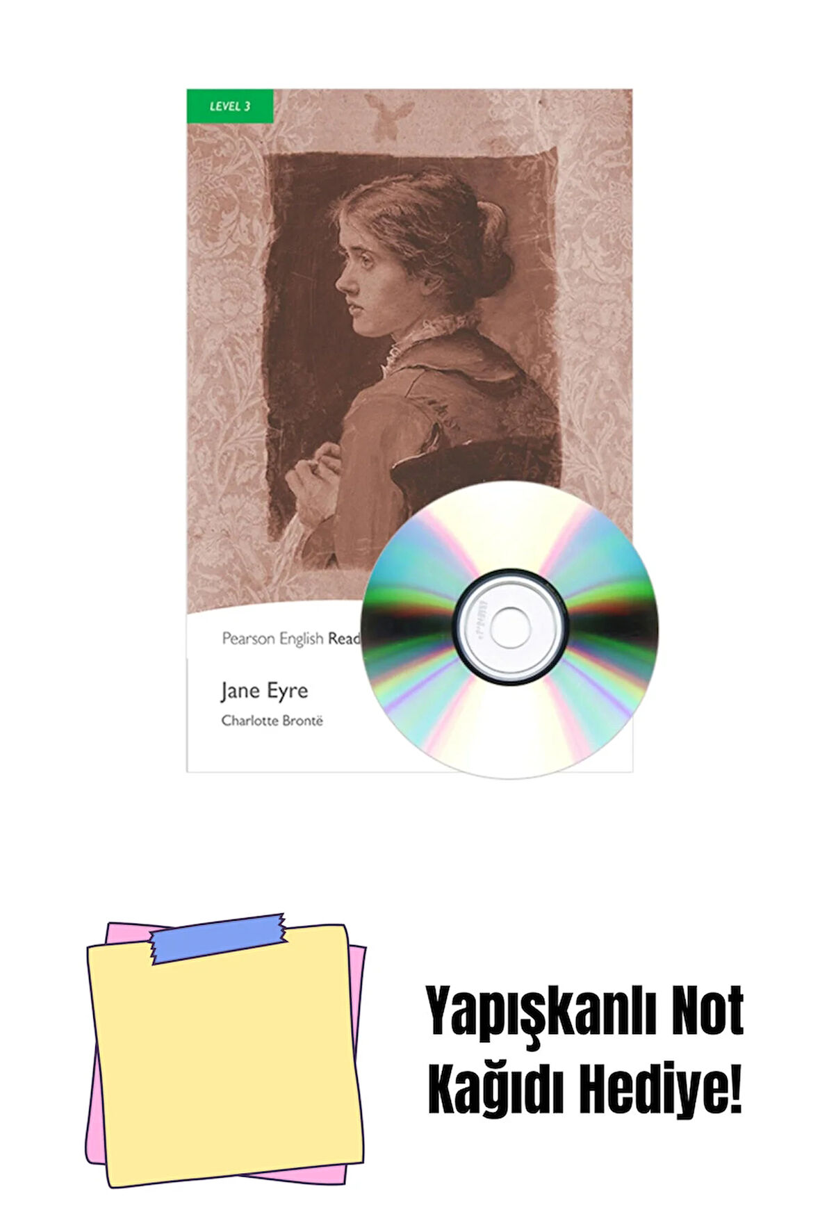 Jane Eyre Level 3 (Kapak değişebilir) + Yapışkanlı Not Kağıdı
